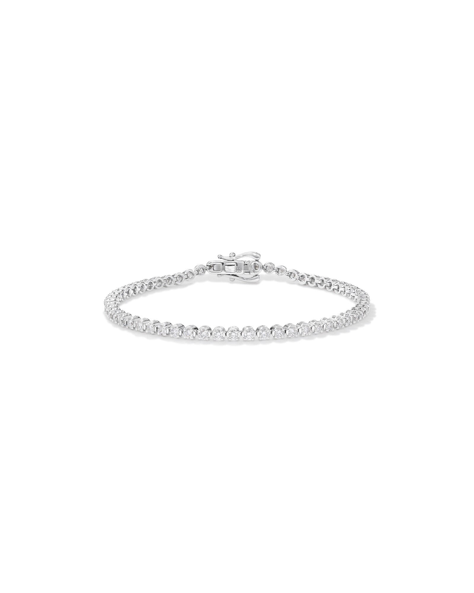 0.89 Carat TW Laboratory-Grown Diamond Tennis Bracelet in Sterling Silver
