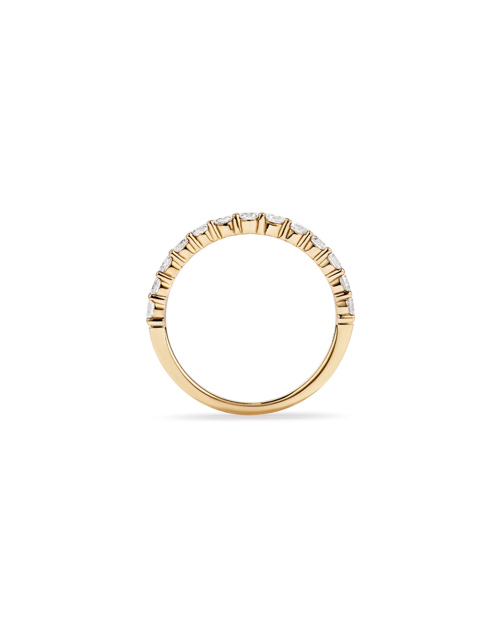 0.75 Carat TW Laboratory-Grown Diamond Wedding Band in 10kt Yellow Gold