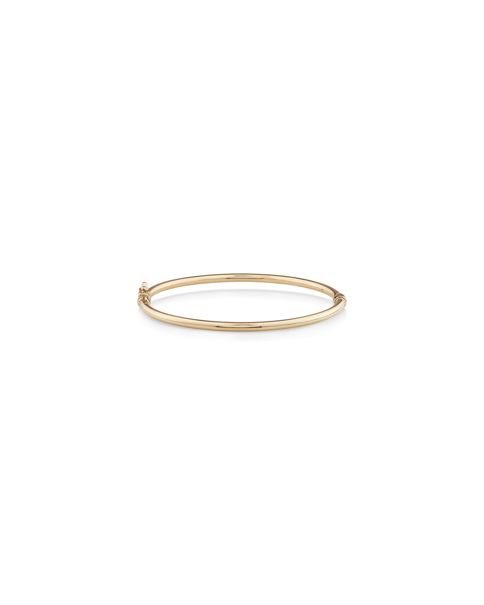 60mm Hollow Tube Bangle in 10kt Yellow Gold
