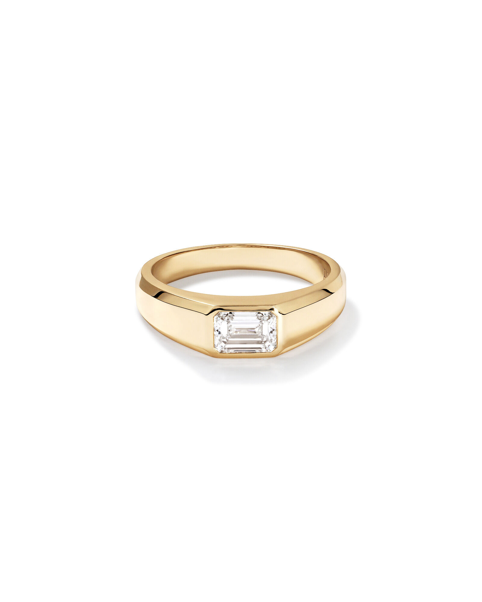 Solitaire Ring with 1.00TW  Laboratory-Grown Diamond in 14kt Yellow Gold