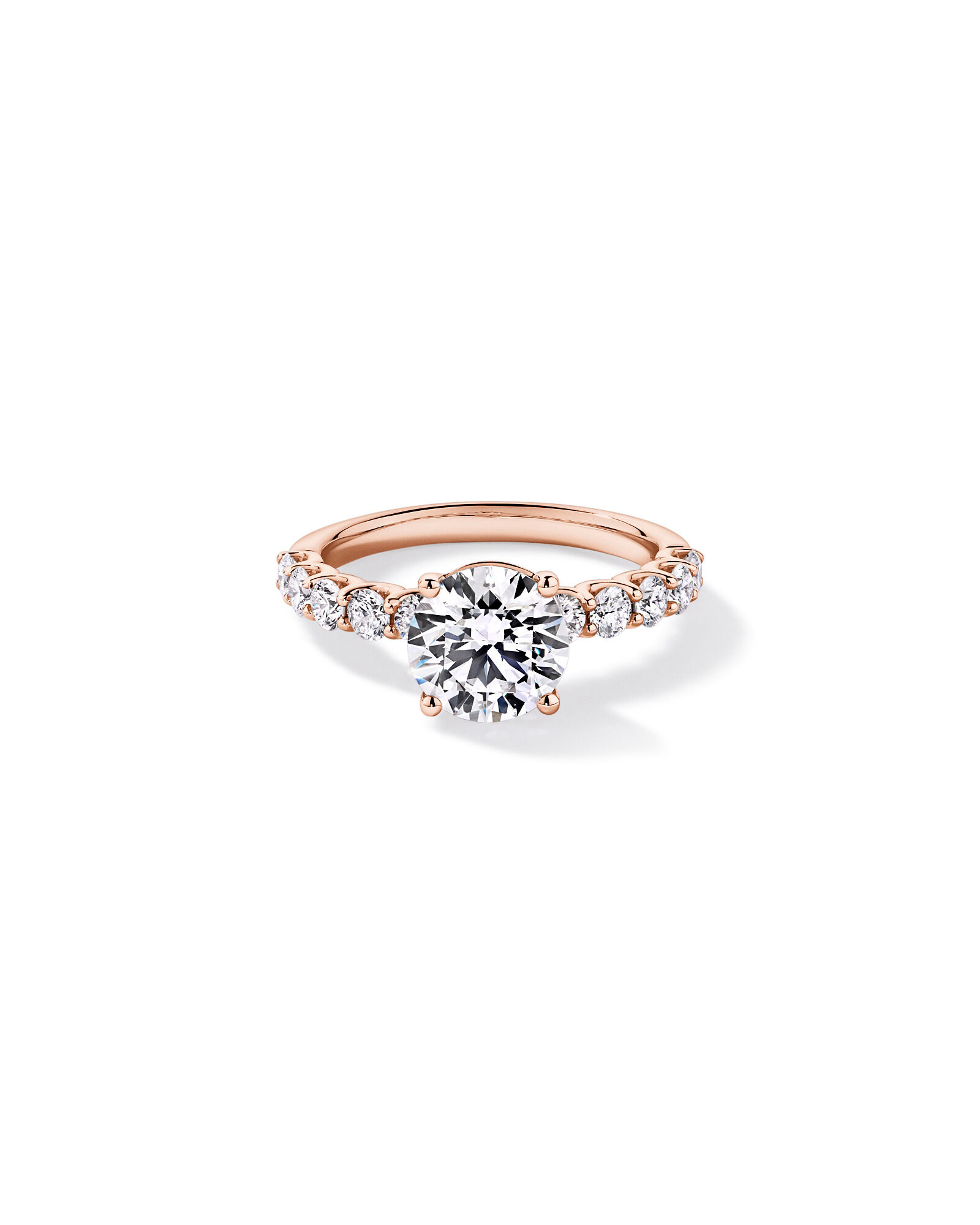 2.75TW Round Brilliant Laboratory-Grown Diamond Engagement Ring in 14kt Rose Gold