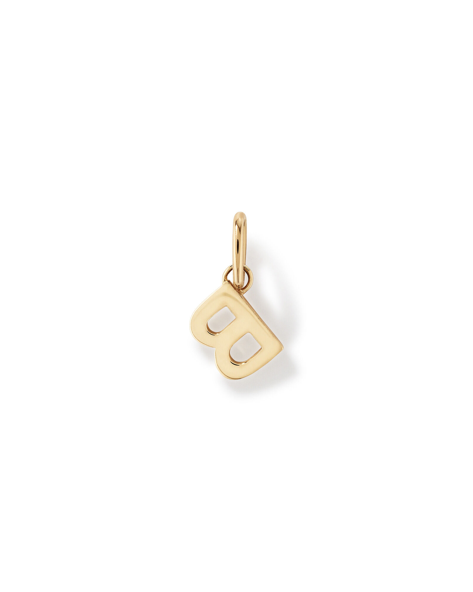 Letter B Initial Pendant in 10kt Yellow Gold