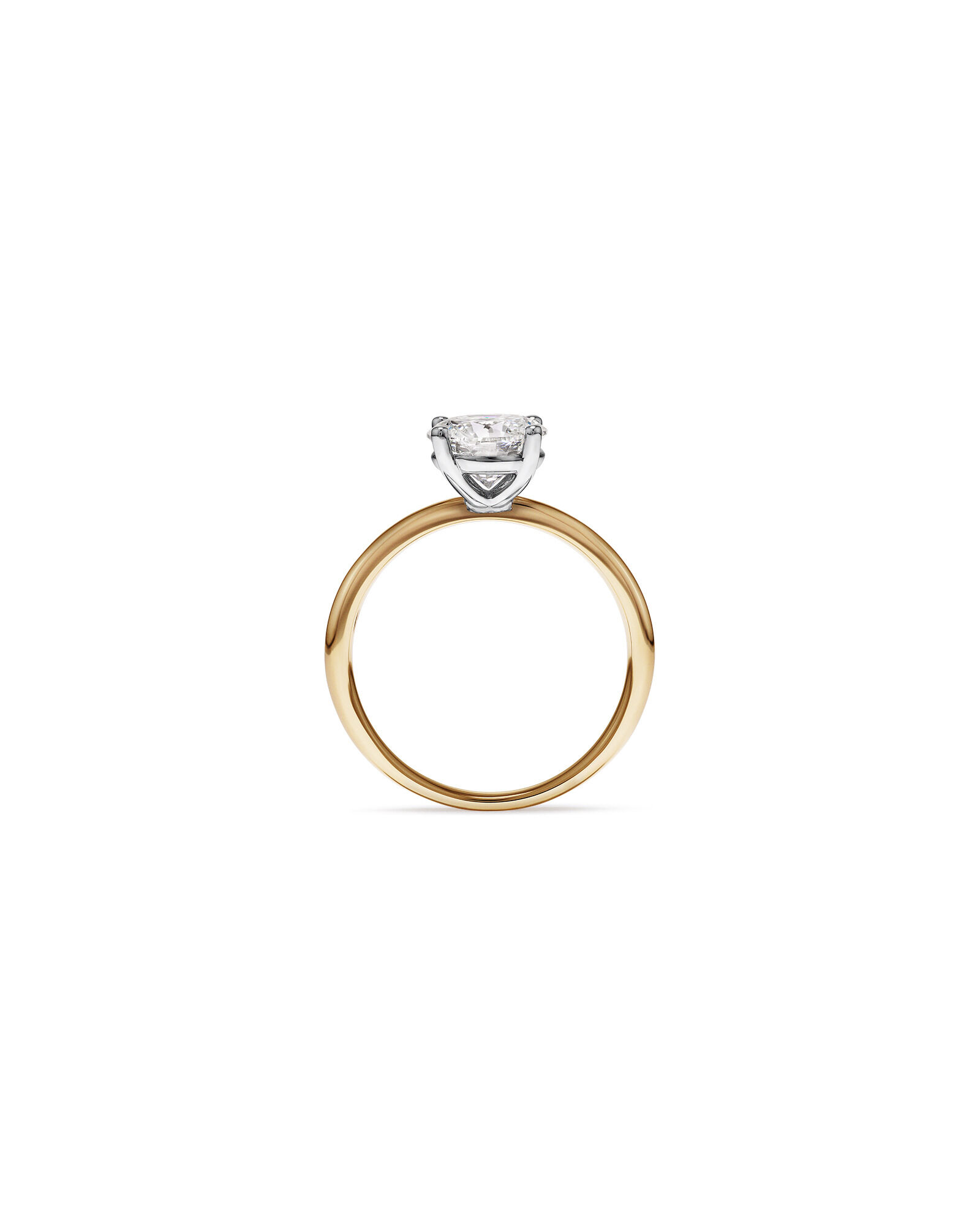 1.50 Carat TW Round Brilliant Signature 101 Solitaire Diamond Ring in 14kt Yellow & White Gold