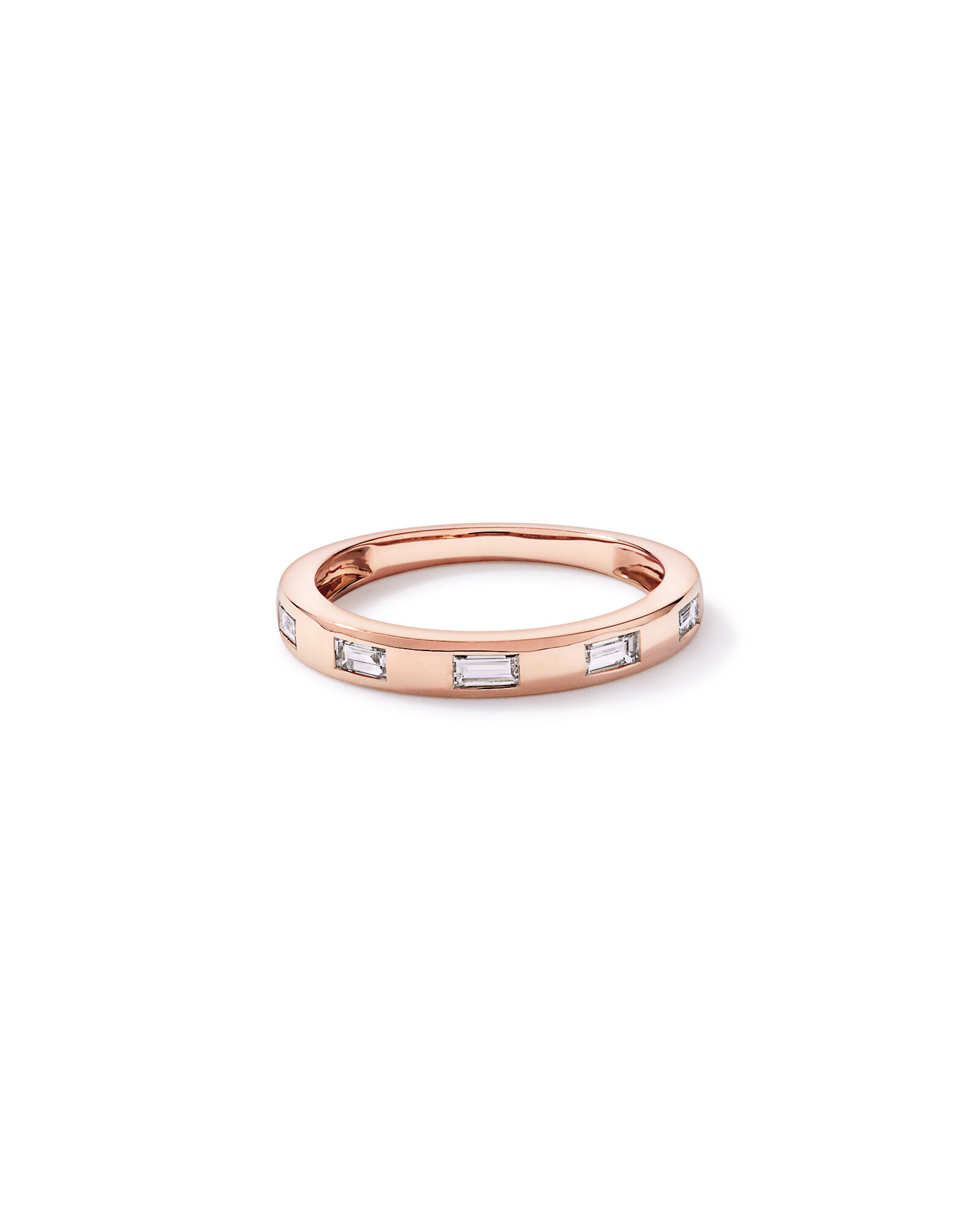 0.22TW Baguette Laboratory-Grown Diamond Wedding Band in 14kt Rose Gold