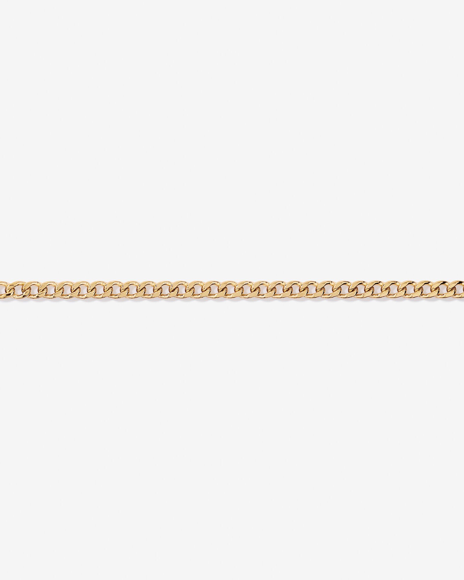 23cm (20") 3.75mm Width Semi Solid Diamond Cut Curb Bracelet in 10kt Yellow Gold