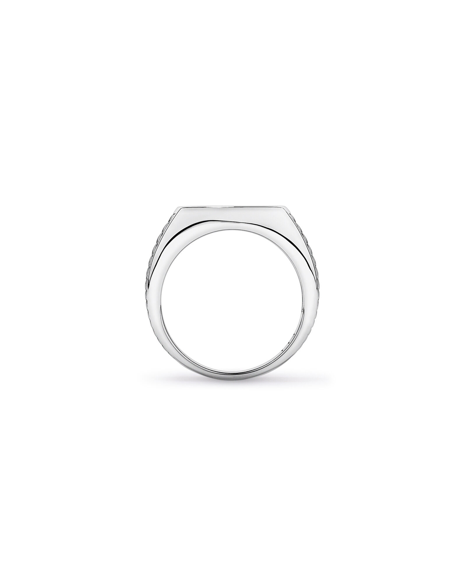 Black Onyx Signet Ring in Sterling Silver
