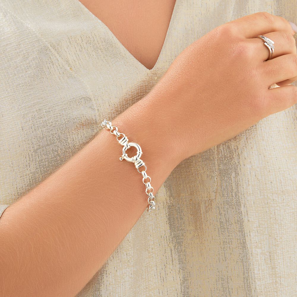 19cm (7.5") Belcher Bracelet in Sterling Silver