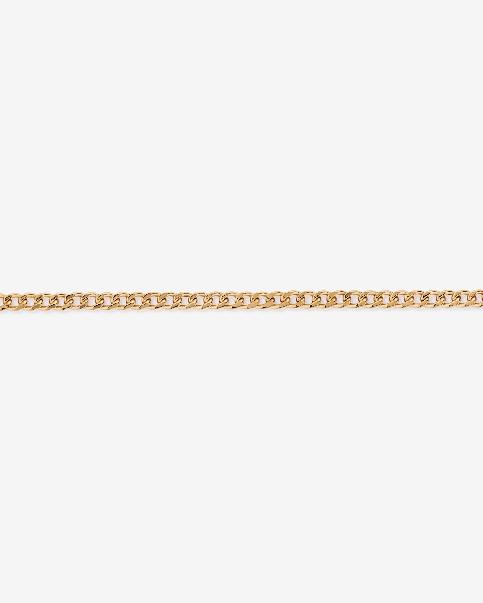 21cm (20") 2.95mm Width Semi Solid Diamond Cut Curb Bracelet in 10kt Yellow Gold