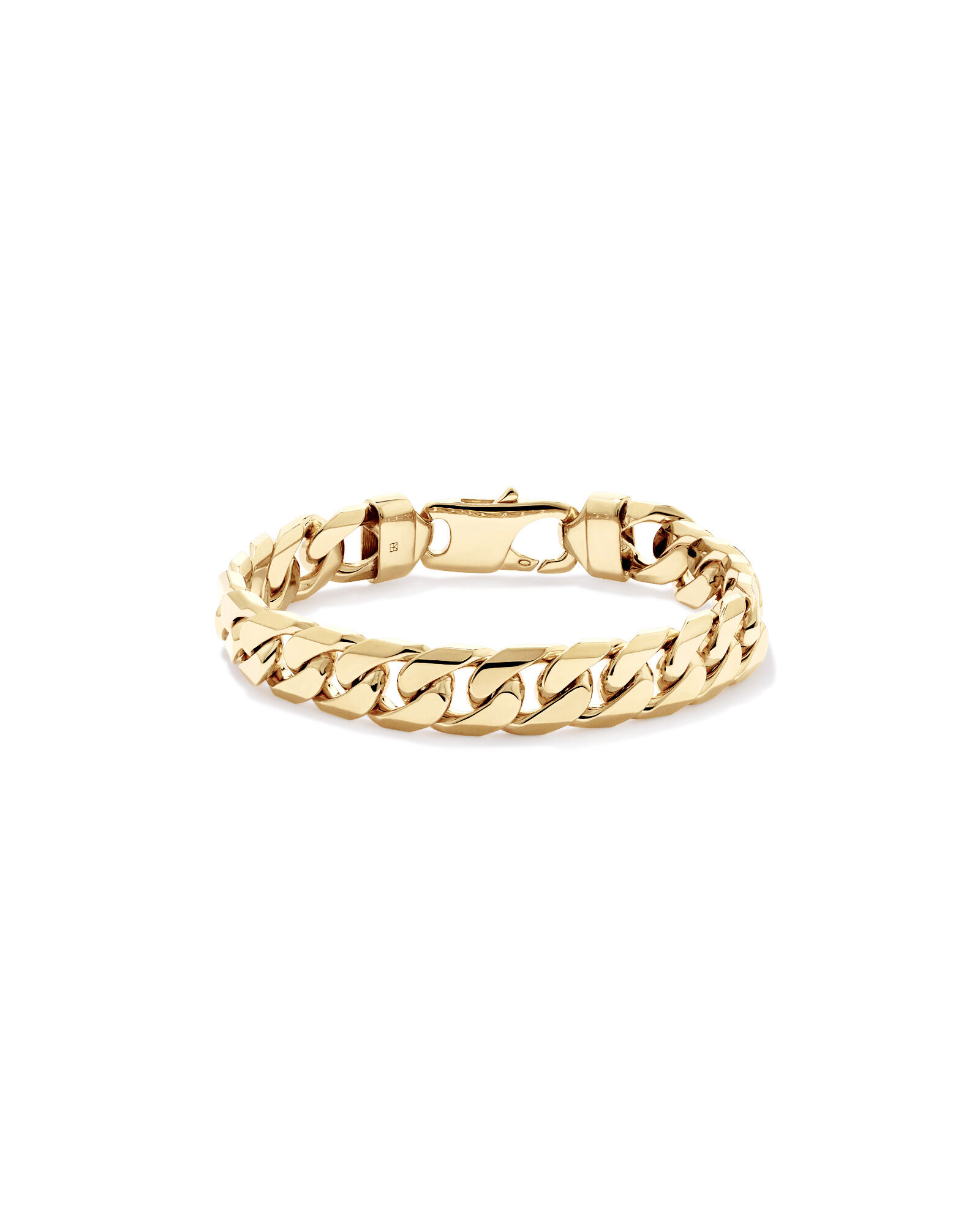 21cm (8") 11mm gourmette bracelet en 18ct Vermeil
