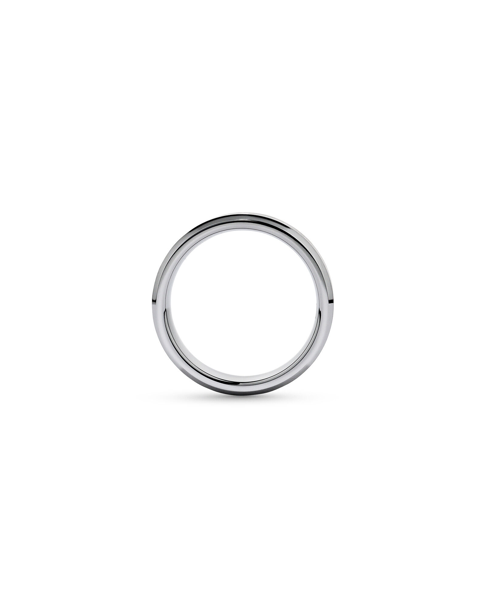 7mm Bevelled Edge Wedding Band in Tungsten