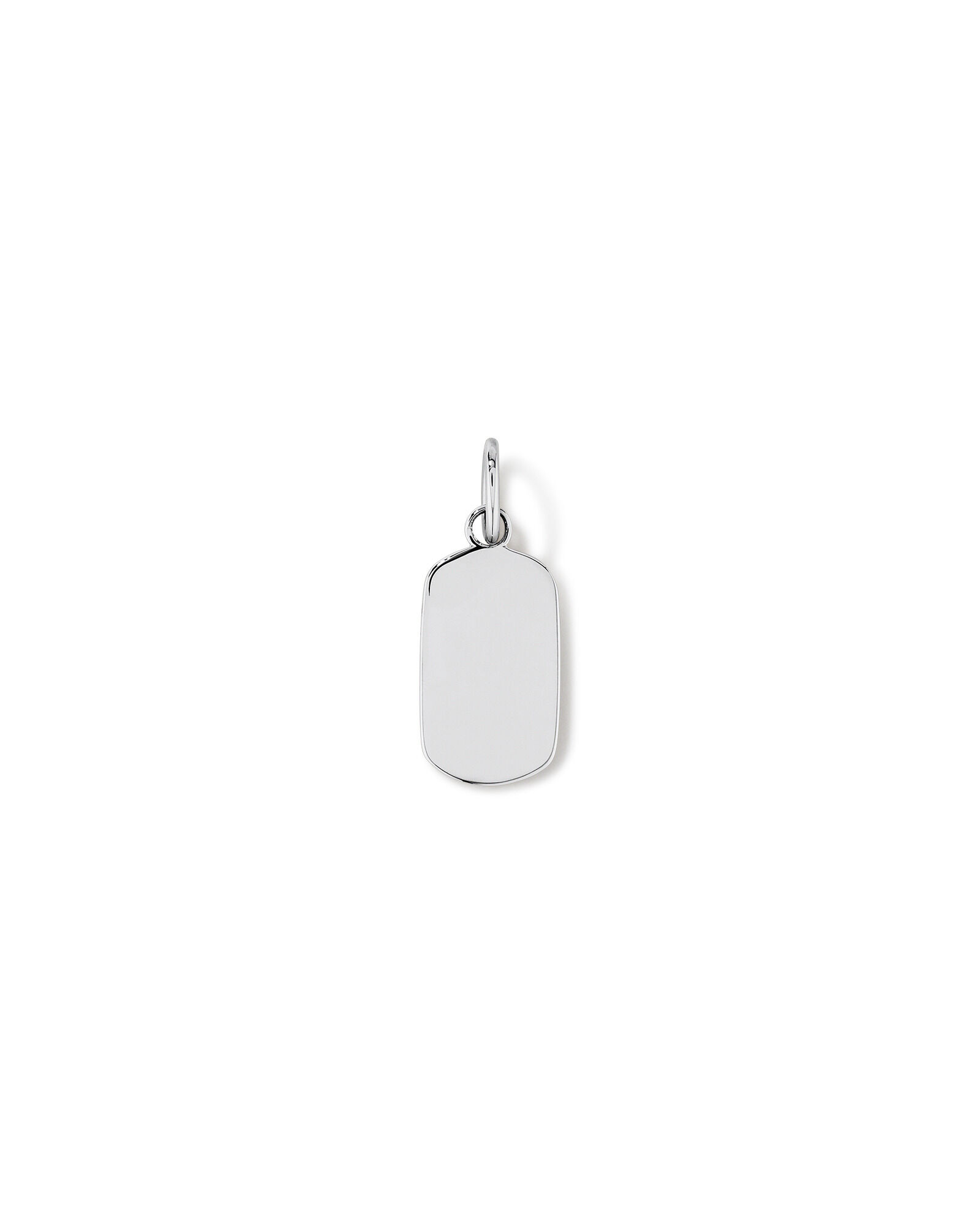 Dog Tag Pendant in Sterling Silver