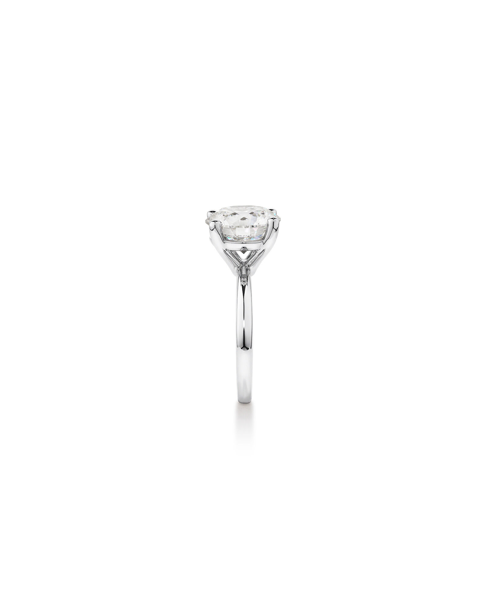 5.00 Carat TW Round Brilliant Laboratory-Grown Diamond Solitaire Engagement Ring in Platinum