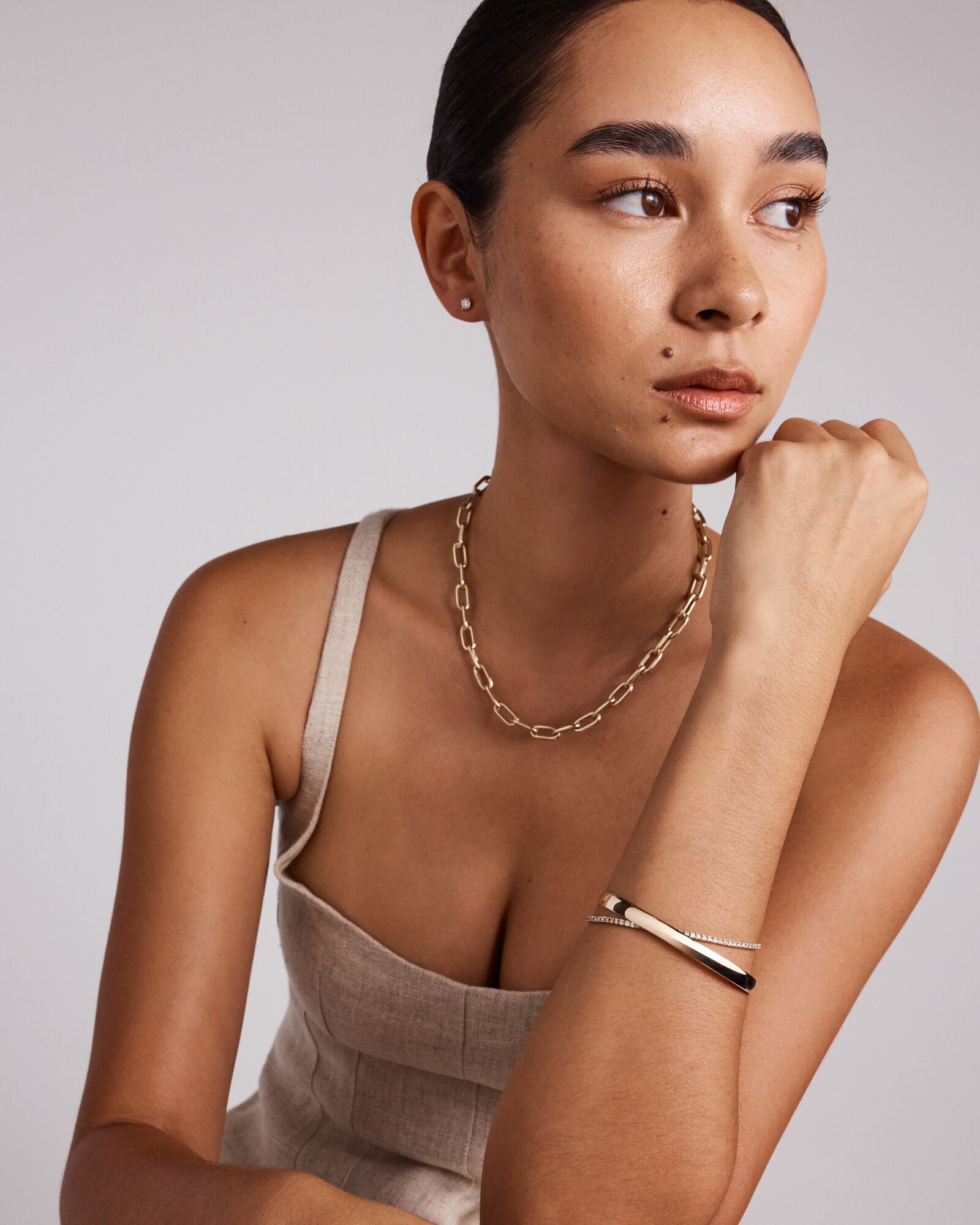 0.75 Carat TW Diamond Solitaire Stud Earrings in 18kt Yellow Gold