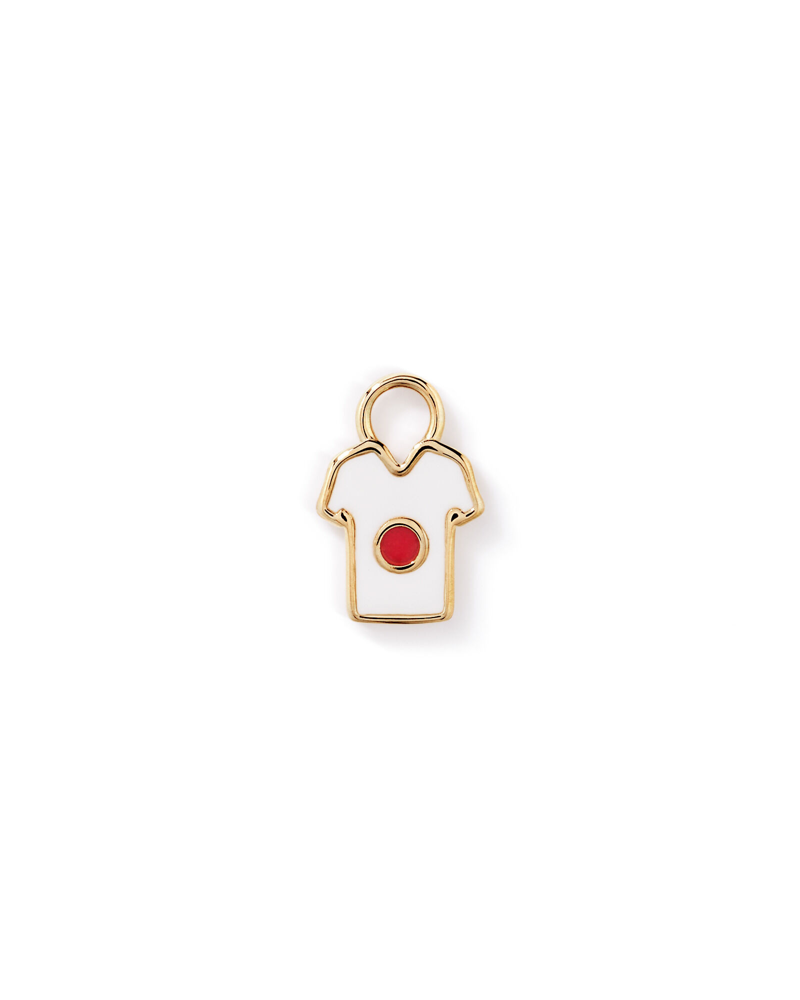Japan Jersey Earring Charm in 18Kt Vermeil