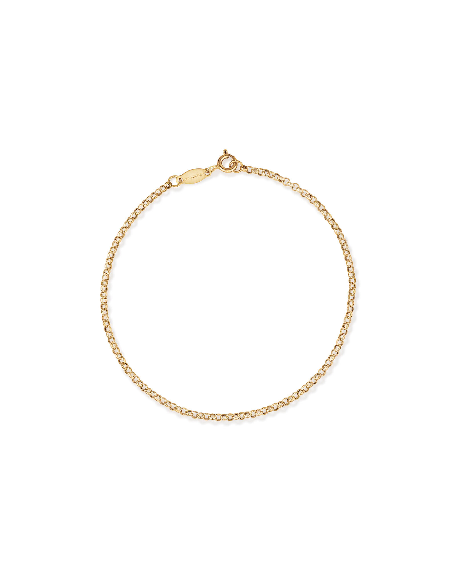 19cm (7.5") 2mm-2.5mm Width Belcher Bracelet in 10kt Yellow Gold