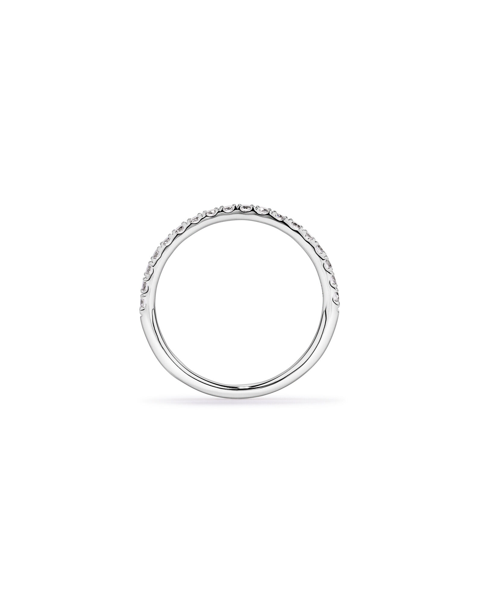 0.34TW Round Brilliant Laboratory-Grown Diamond Wedding Band in 14kt White Gold
