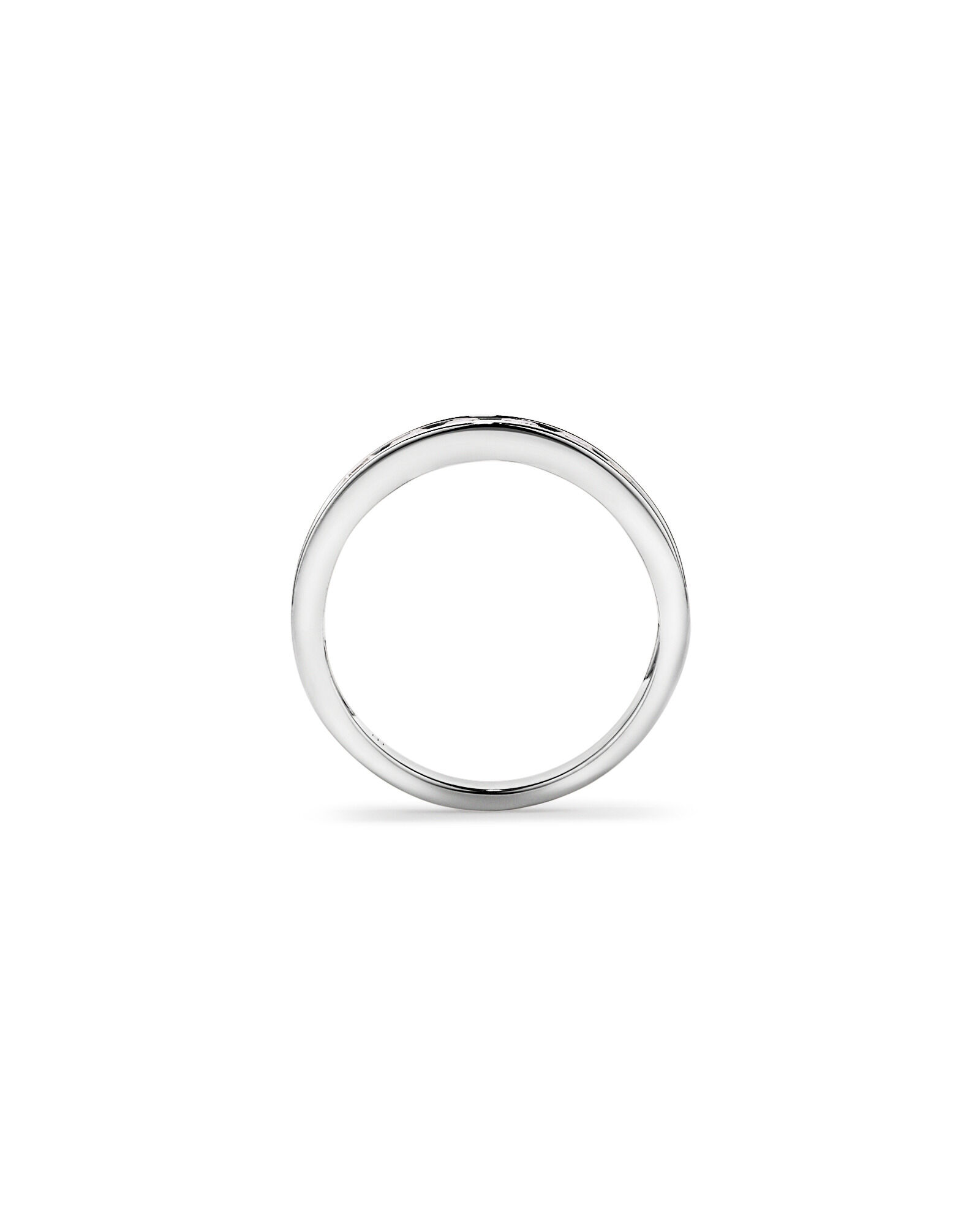 1.00 Carat TW Round Brilliant Channel Set Wedding Band in 10kt White Gold