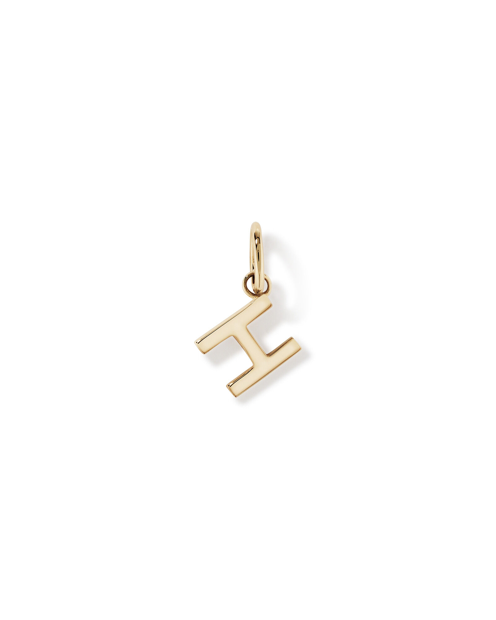 Letter H Initial Pendant in 10kt Yellow Gold