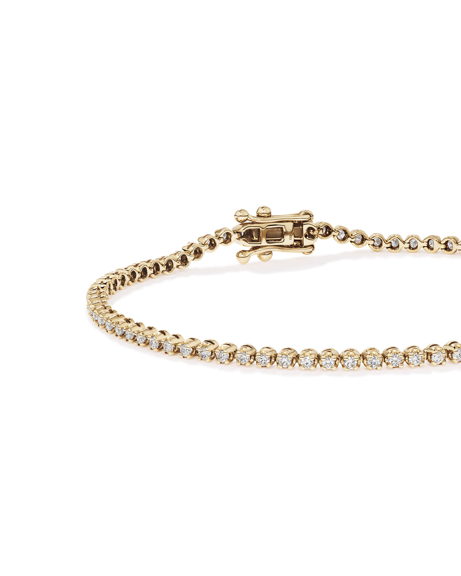 1.00 Carat TW Laboratory-Grown Diamond Tennis Bracelet in 10kt Yellow Gold