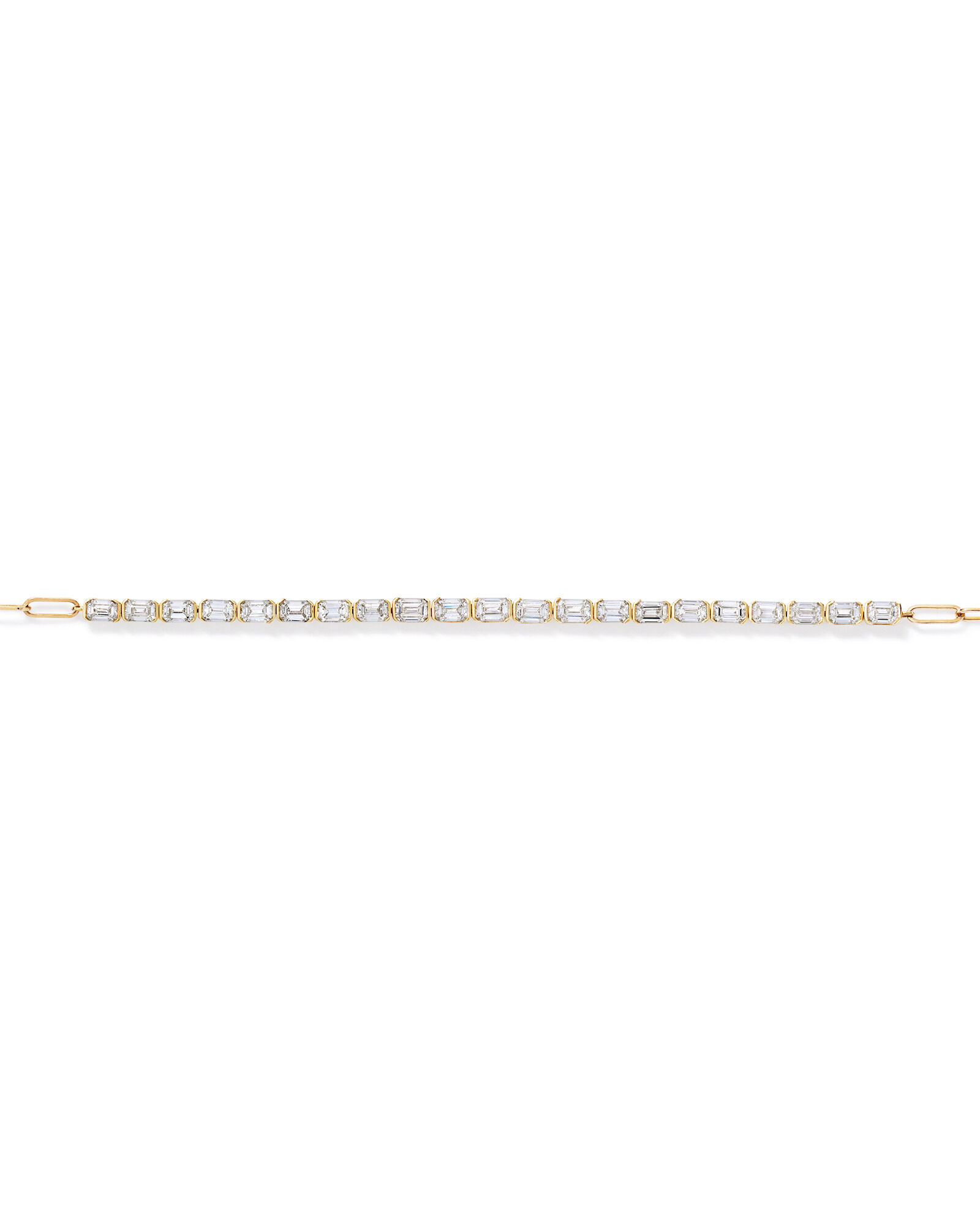 Bracelet de tennis en diamant en diamant 10 carats taille &eacute;meraude taill&eacute; en laboratoire de 2,00 carats