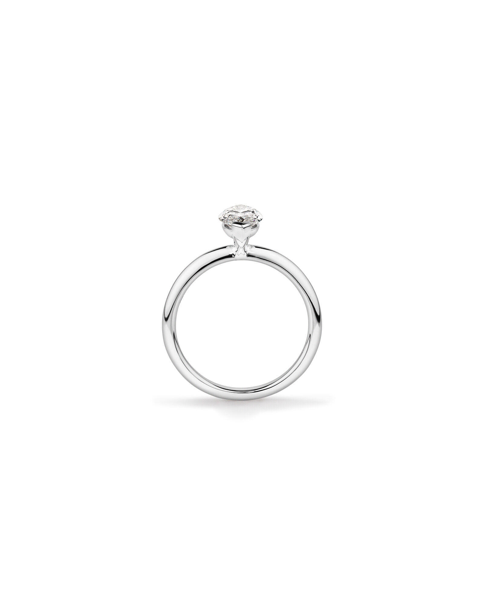 1.25 Carat TW Marquise Laboratory-Grown Diamond Solitaire Engagement Ring in 14kt White Gold