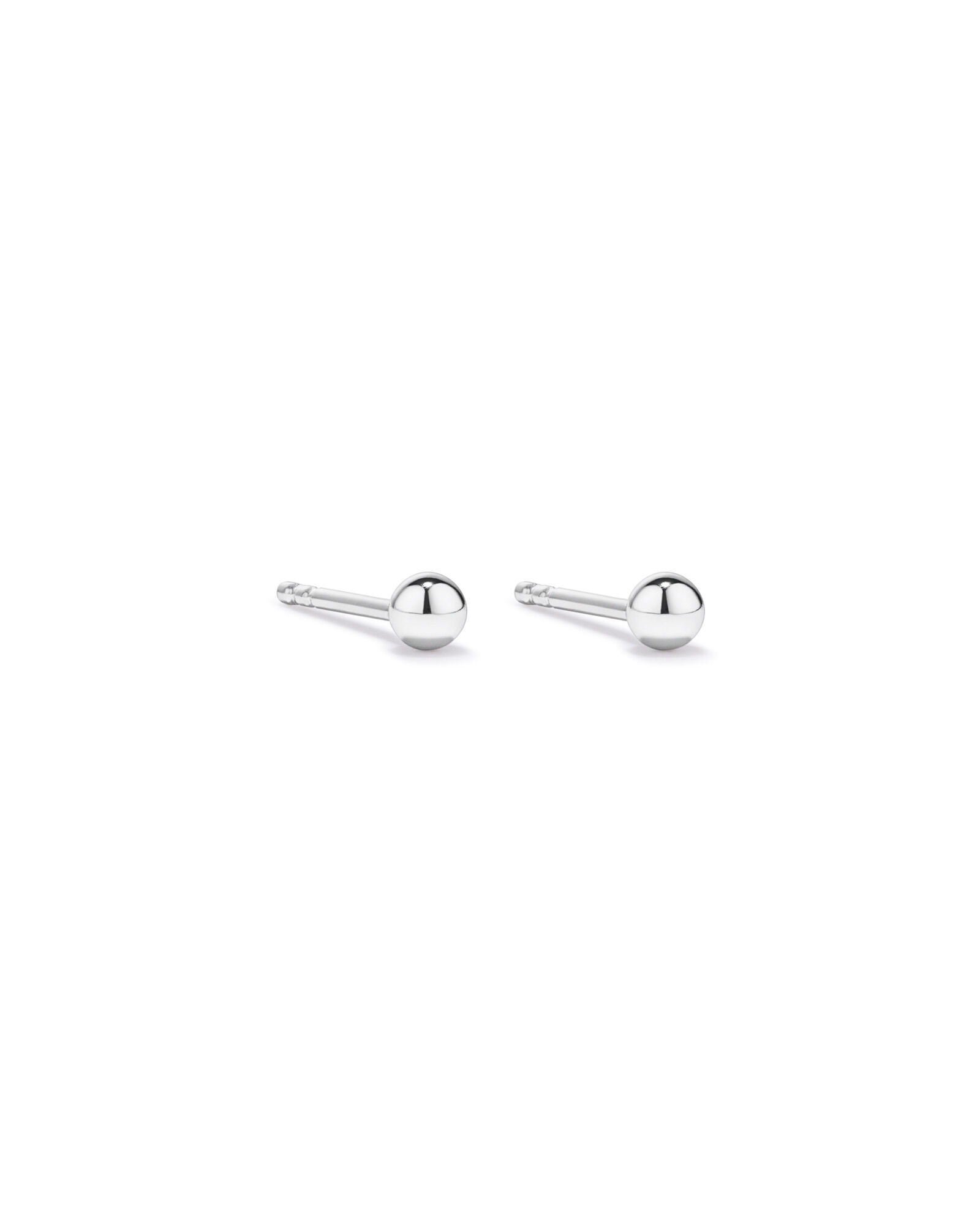 Boucles d&rsquo;oreilles en boule de 3 mm en argent sterling