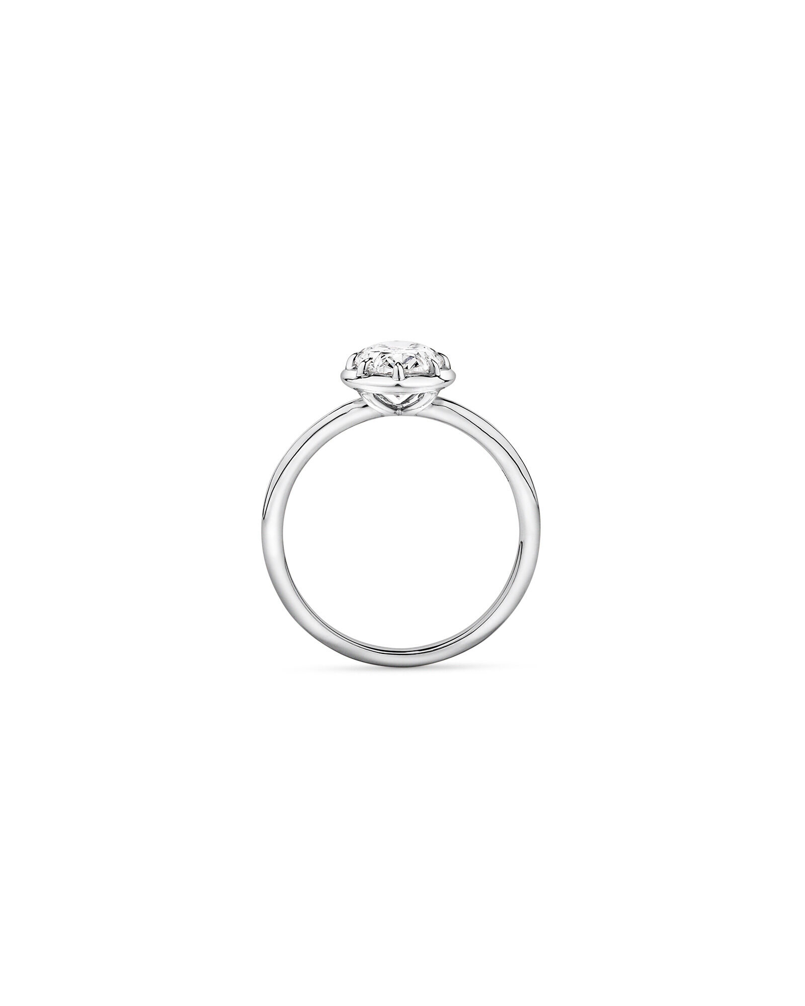 1.50TW Oval Laboratory-Grown Diamond Solitaire Ring in 14kt White Gold
