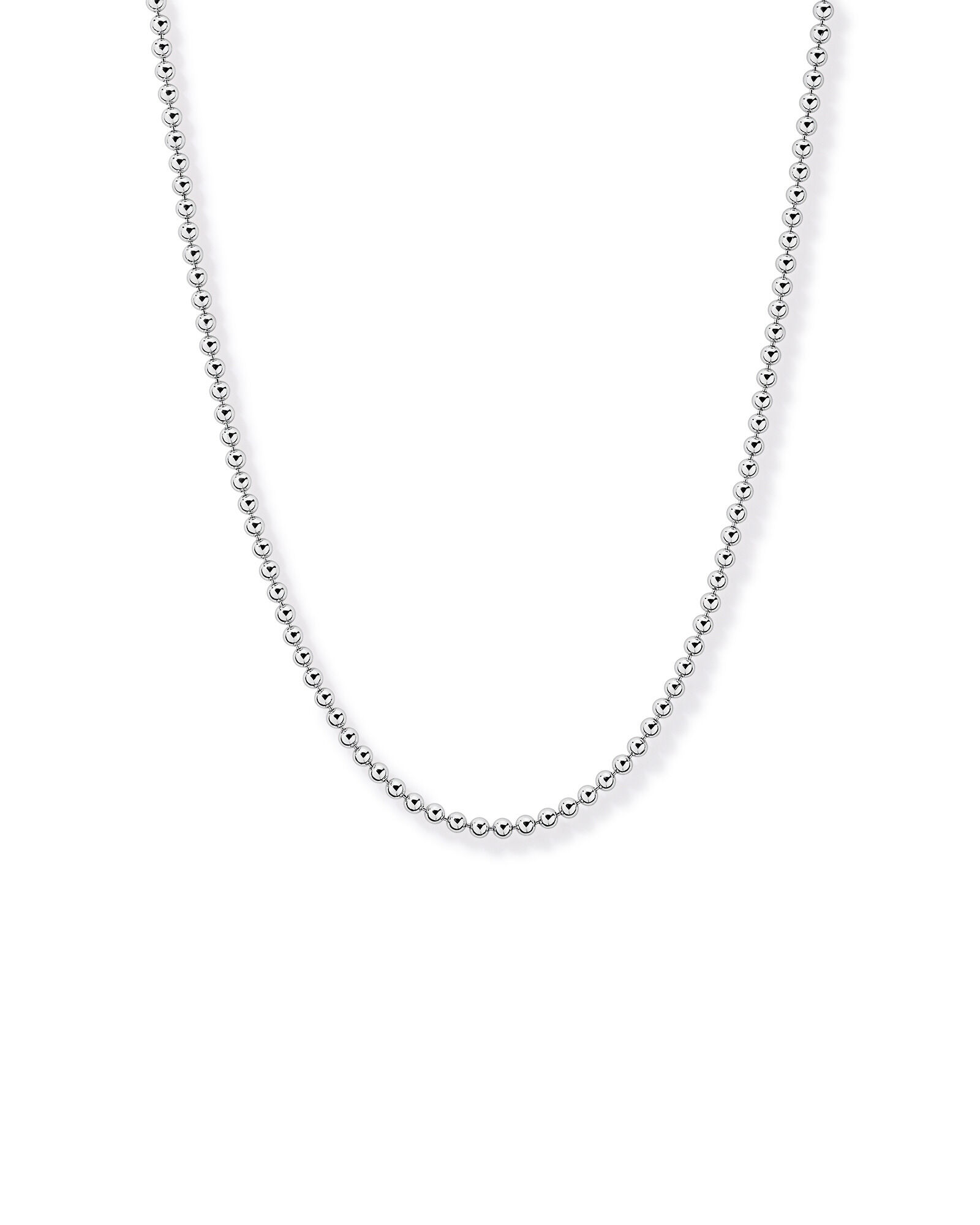 Cha&icirc;ne &agrave; perles de 50 cm (20") de 4 mm de largeur en argent sterling