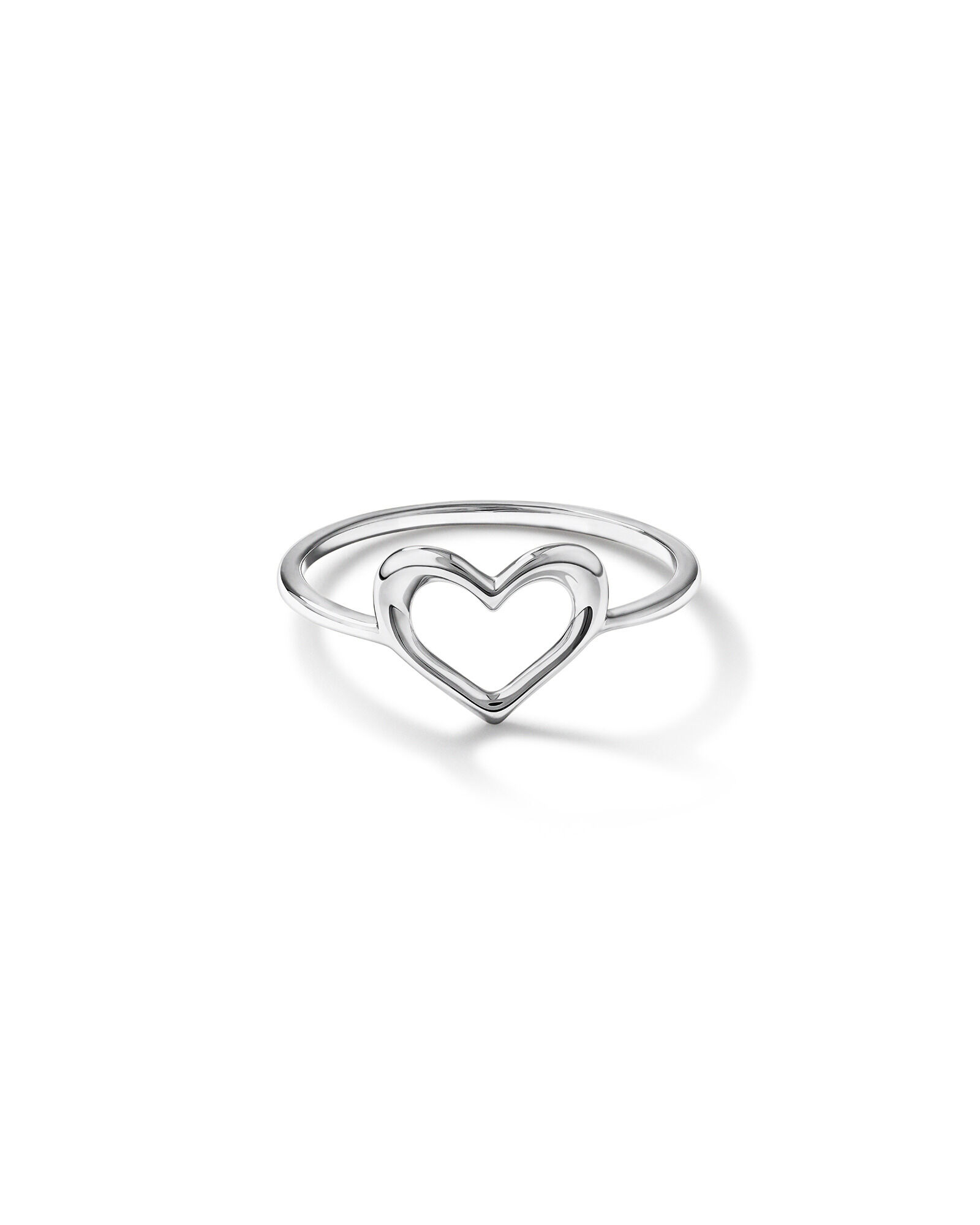 Open Heart Ring in Sterling Silver