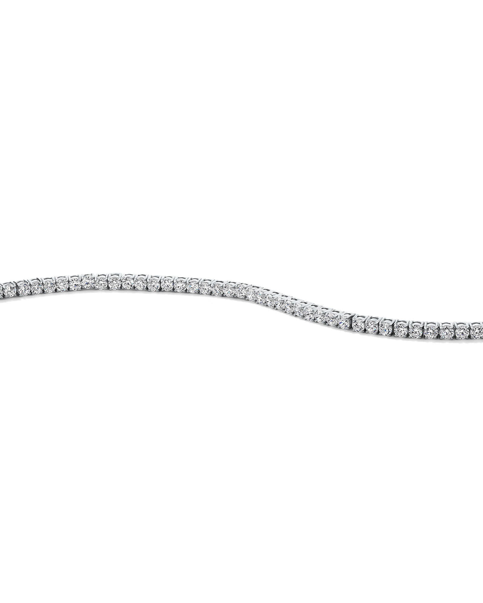 Cubic Zirconia Tennis Bracelet in Sterling Silver