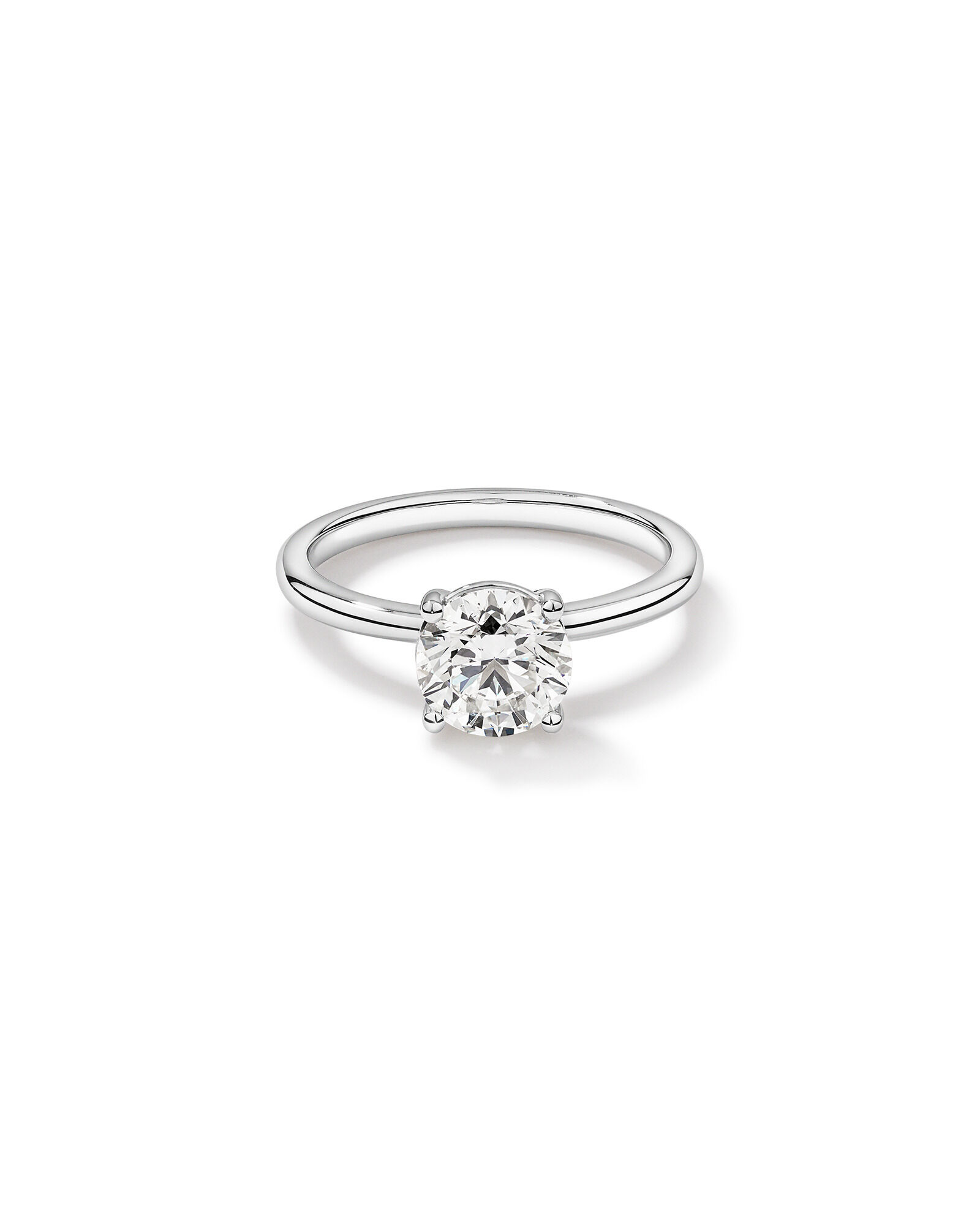 1.50 Carat TW Round Brilliant Canadian Diamond Solitaire in 18kt White Gold