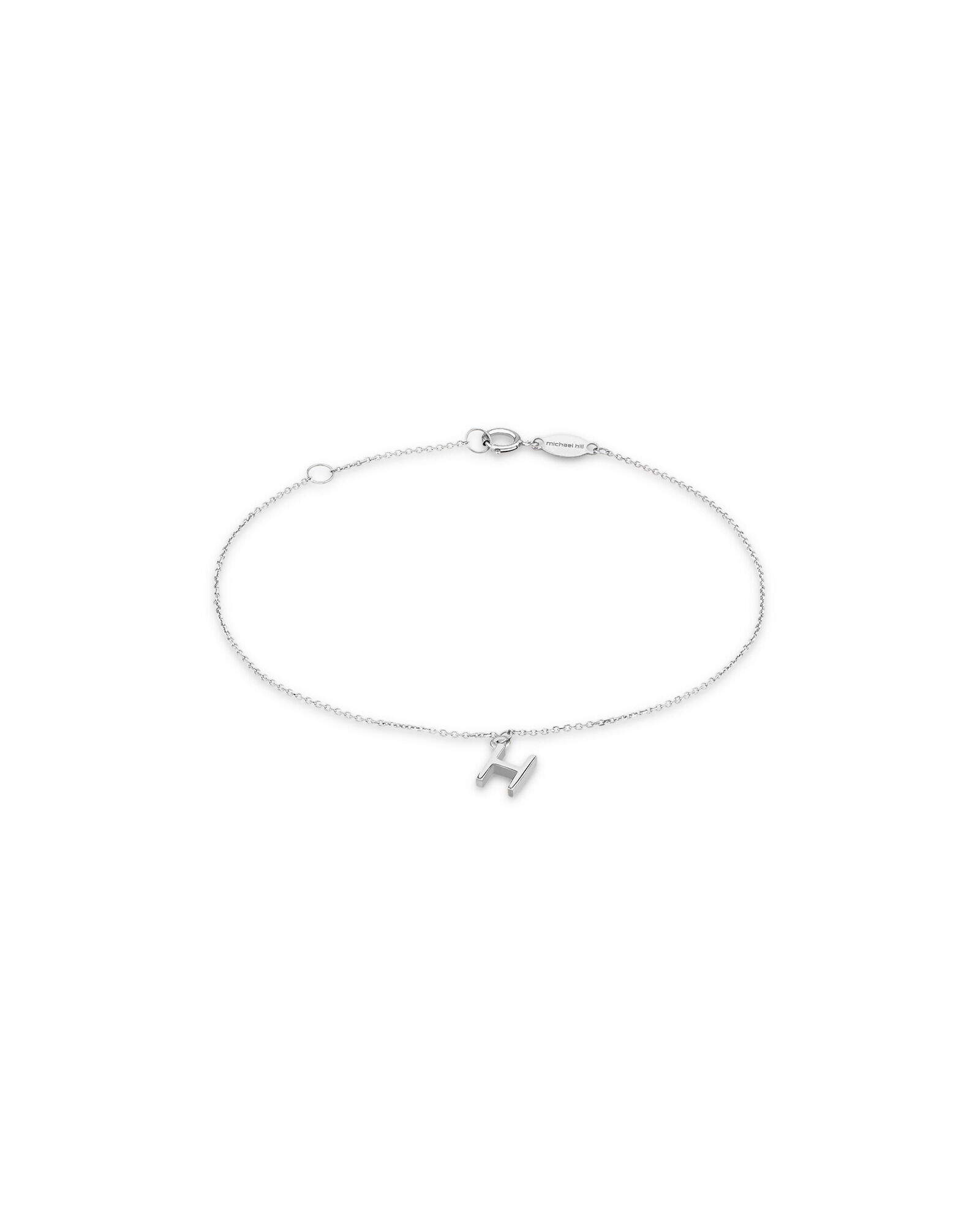 19cm (7.5") H Initial Bracelet in Sterling Silver