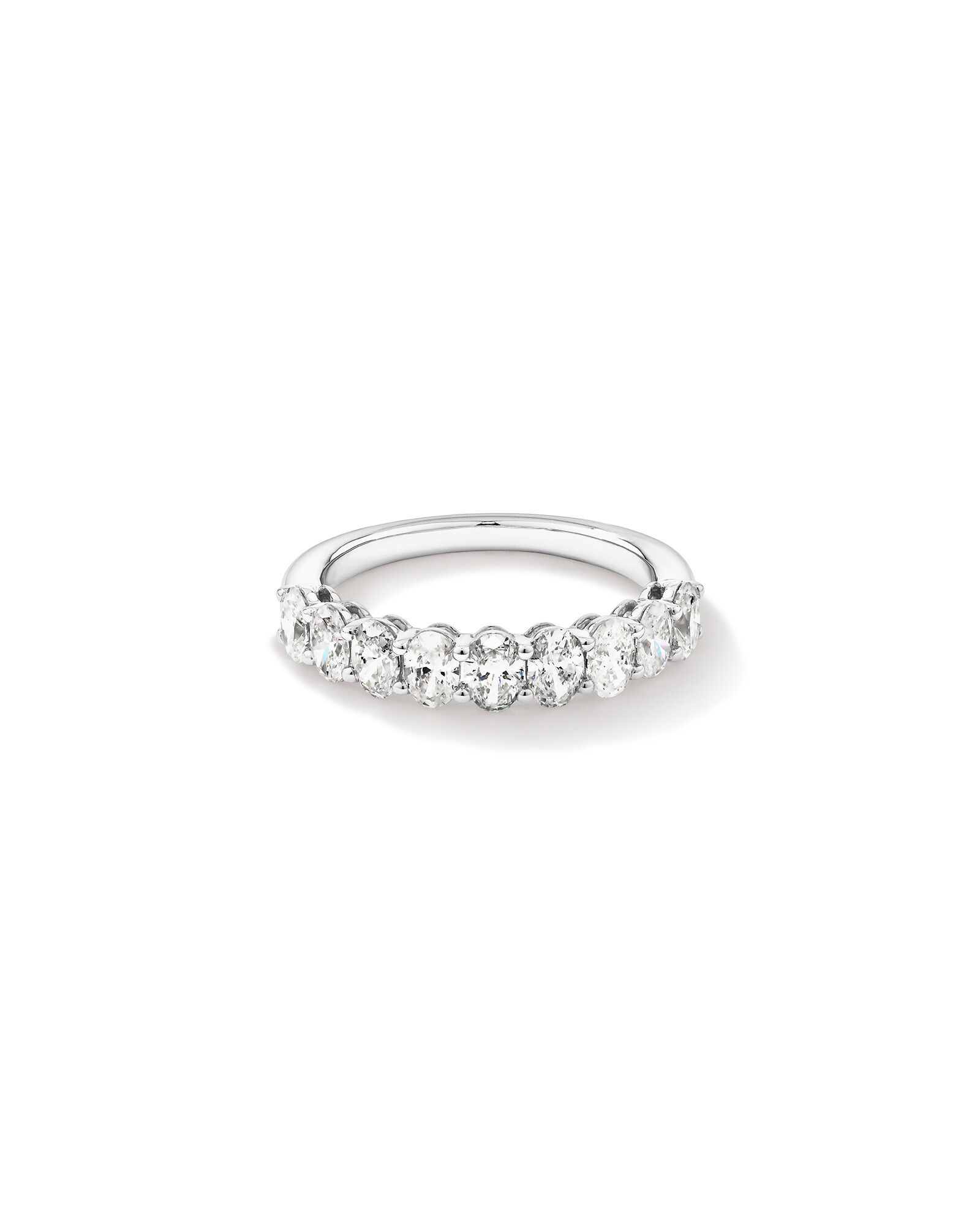 1.17 Carat TW Oval Laboratory-Grown Diamond Wedding Ring in 14kt White Gold