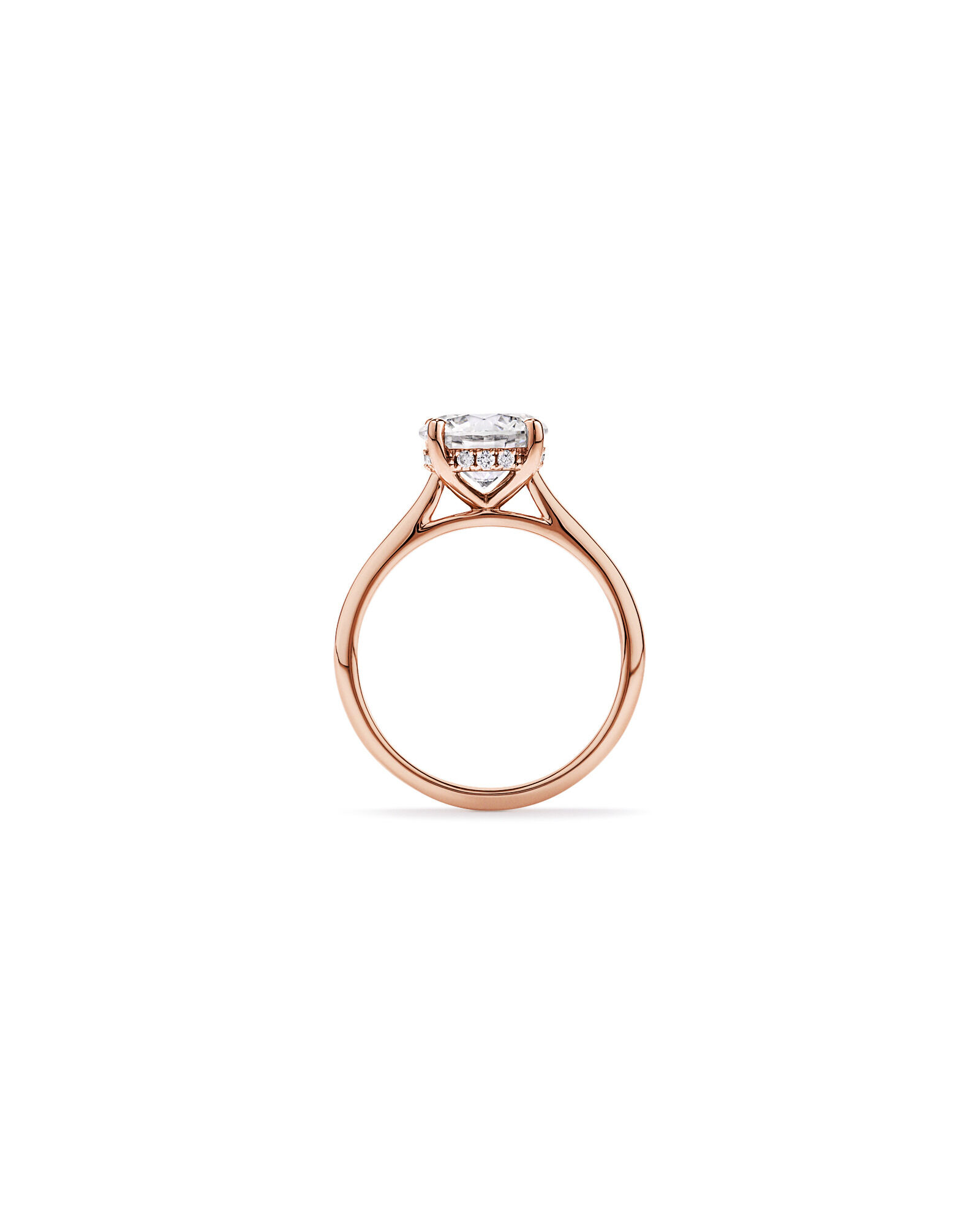 2.32TW Round Brilliant Laboratory-Grown Diamond Solitaire Ring in 14kt Rose Gold