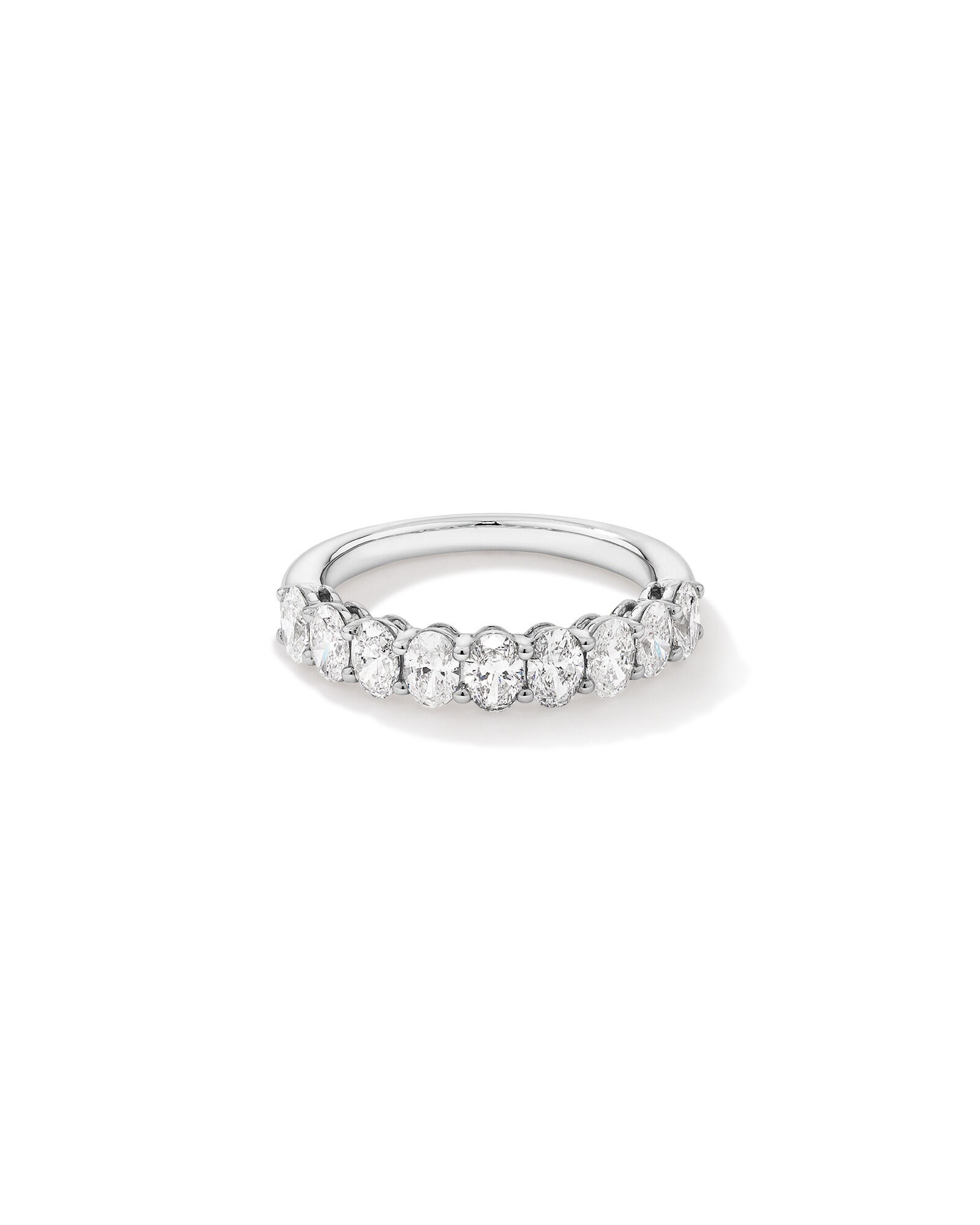 1.17 Carat TW Oval Laboratory-Grown Diamond Wedding Ring in 14kt White Gold
