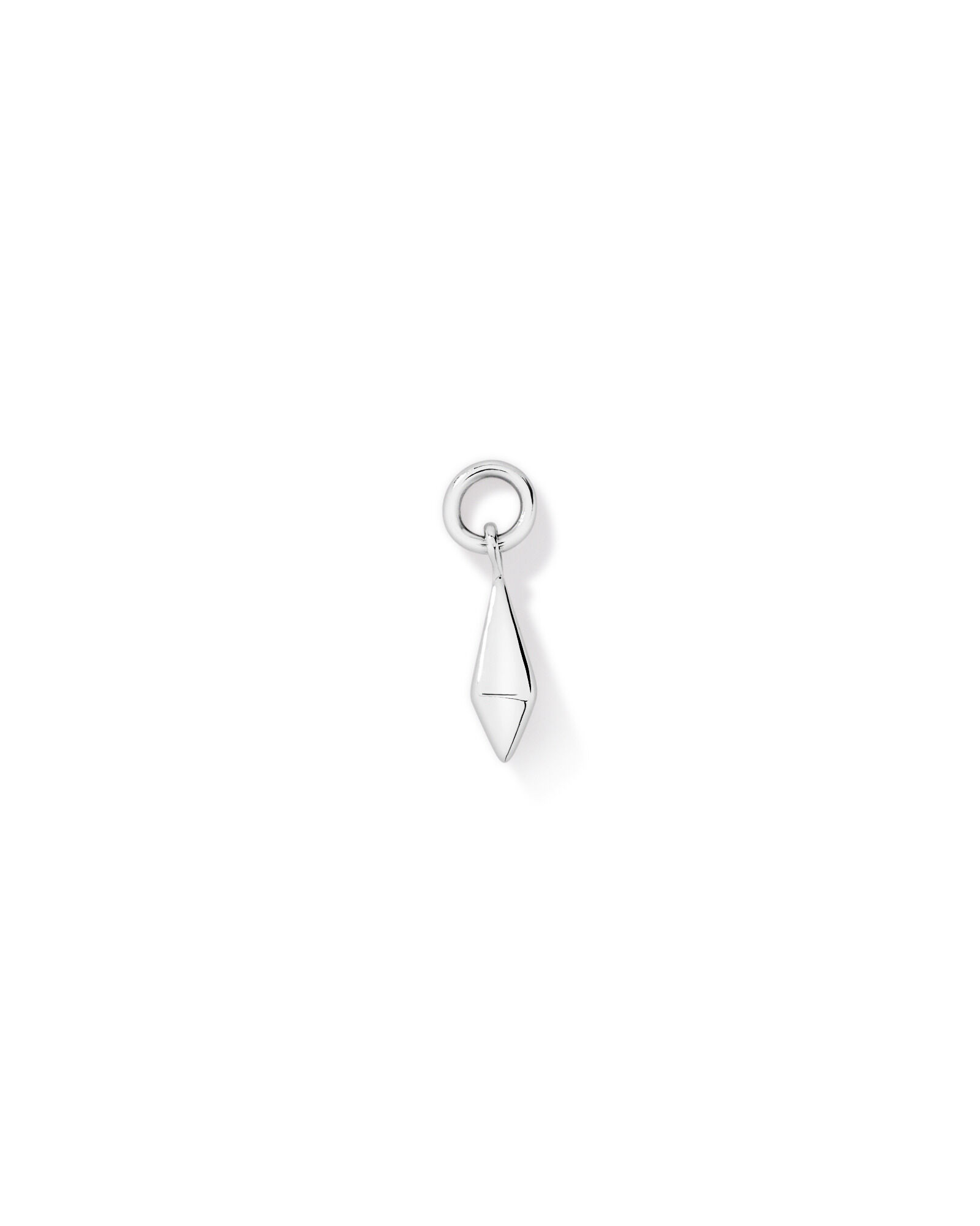 Charme de boucle d&rsquo;oreille prisme en argent sterling