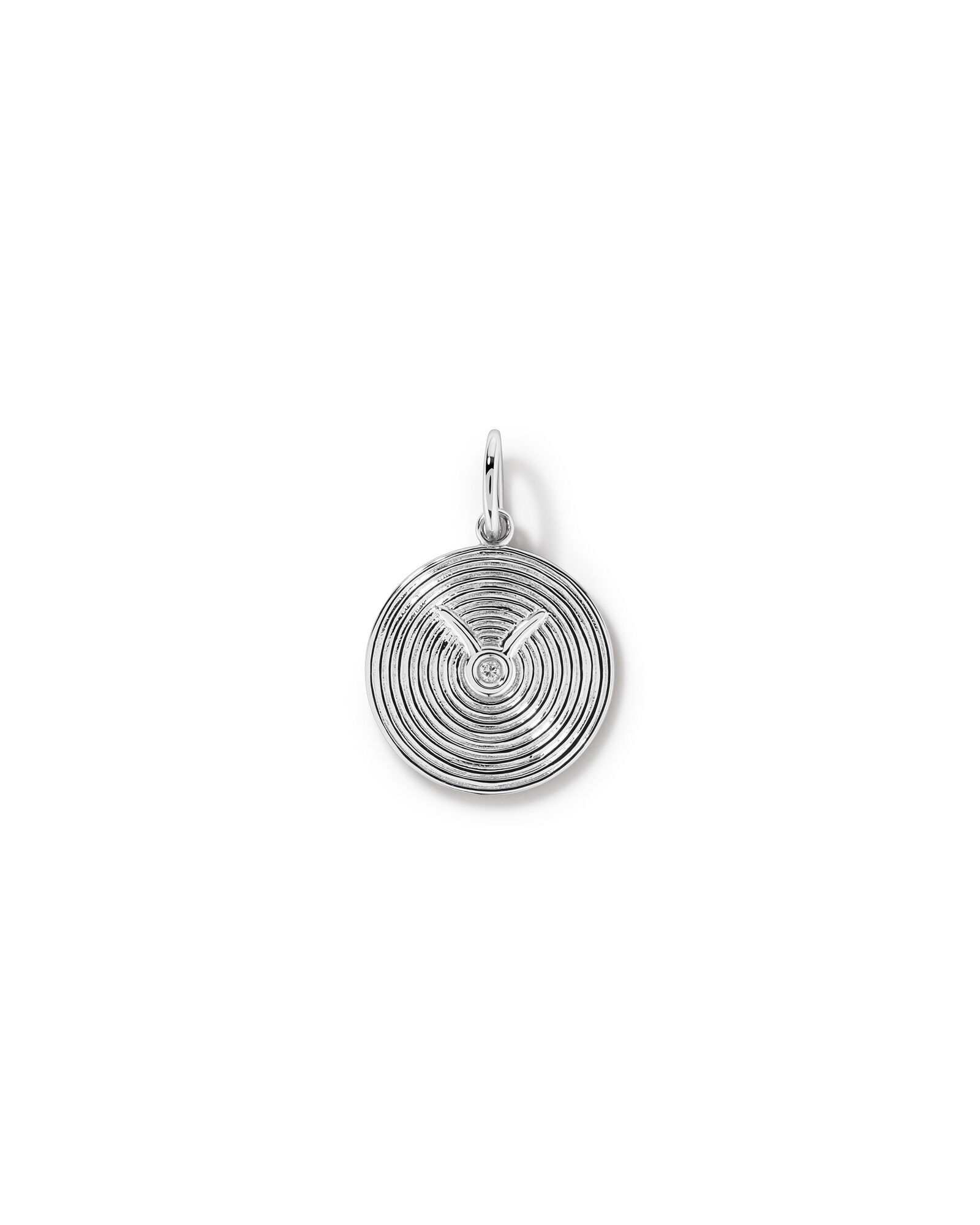 Diamond Accent Taurus Zodiac Pendant in Sterling Silver