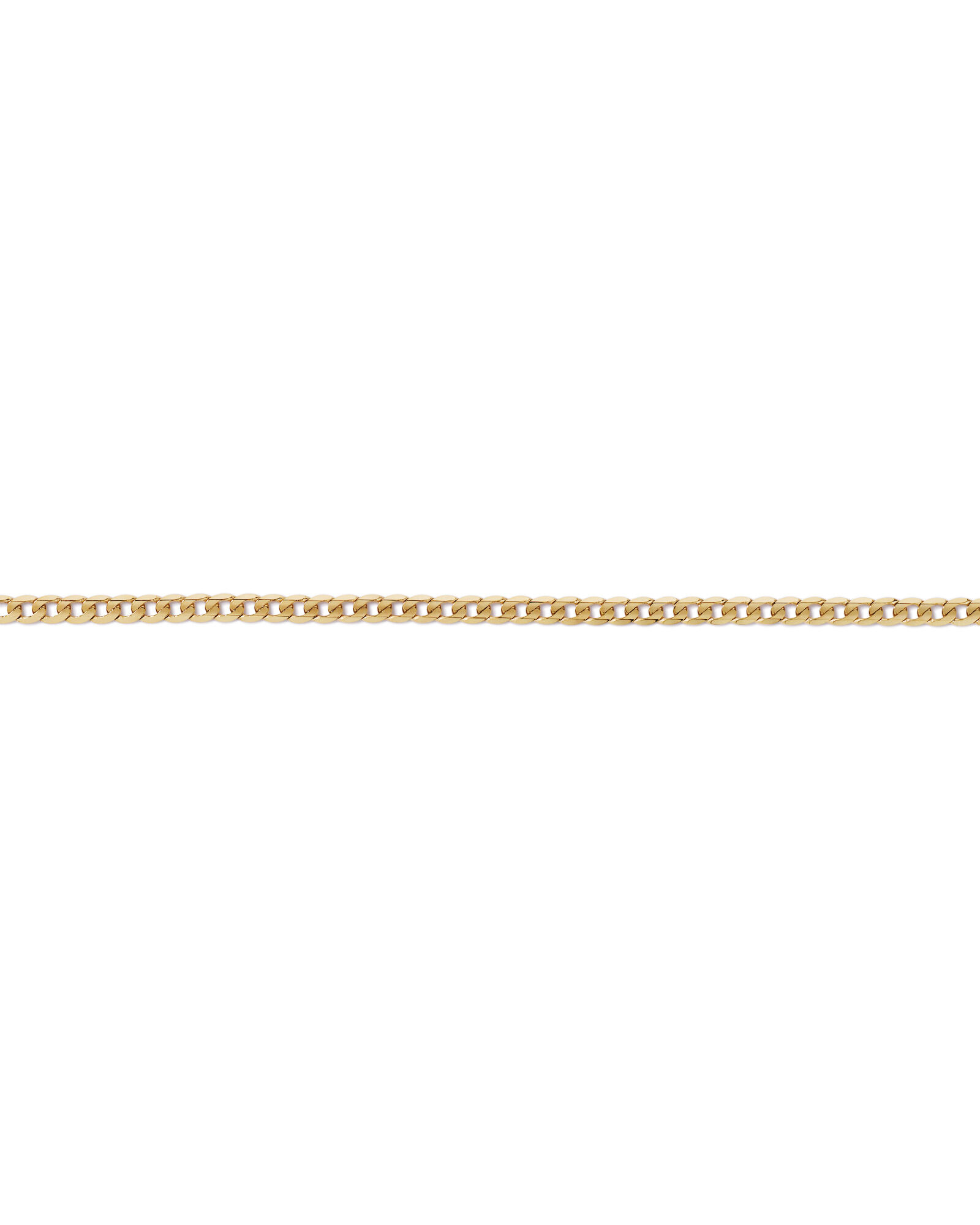60cm (22") 4mm-4.5mm Width Curb Chain in 10kt Yellow Gold