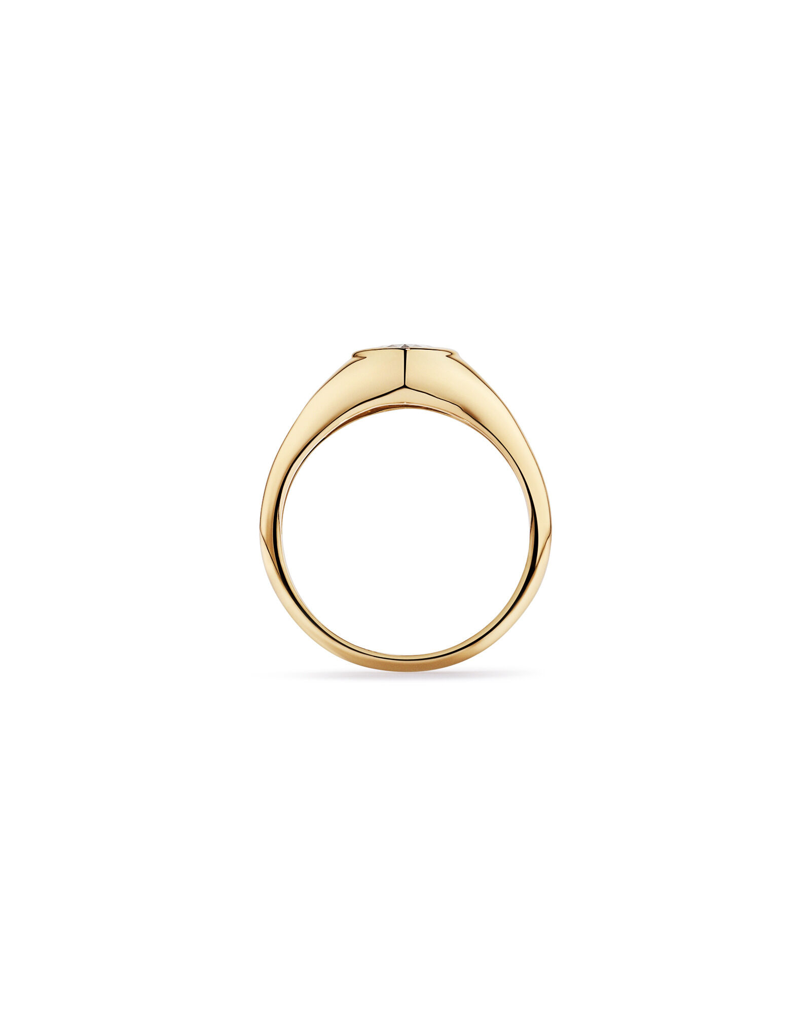 0.70 Carat TW Laboratory-Grown Diamond Heart Ring in 10kt Yellow Gold
