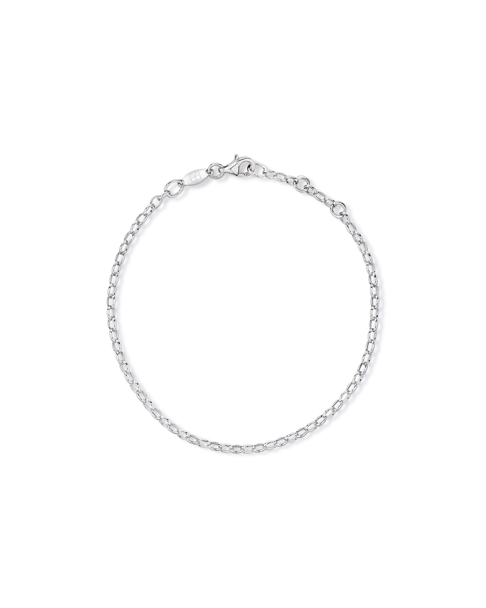 Round Belcher Bracelet in Sterling Silver