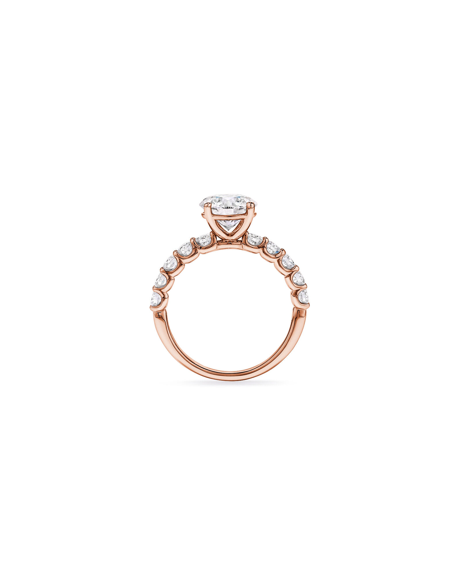 2.75TW Round Brilliant Laboratory-Grown Diamond Engagement Ring in 14kt Rose Gold