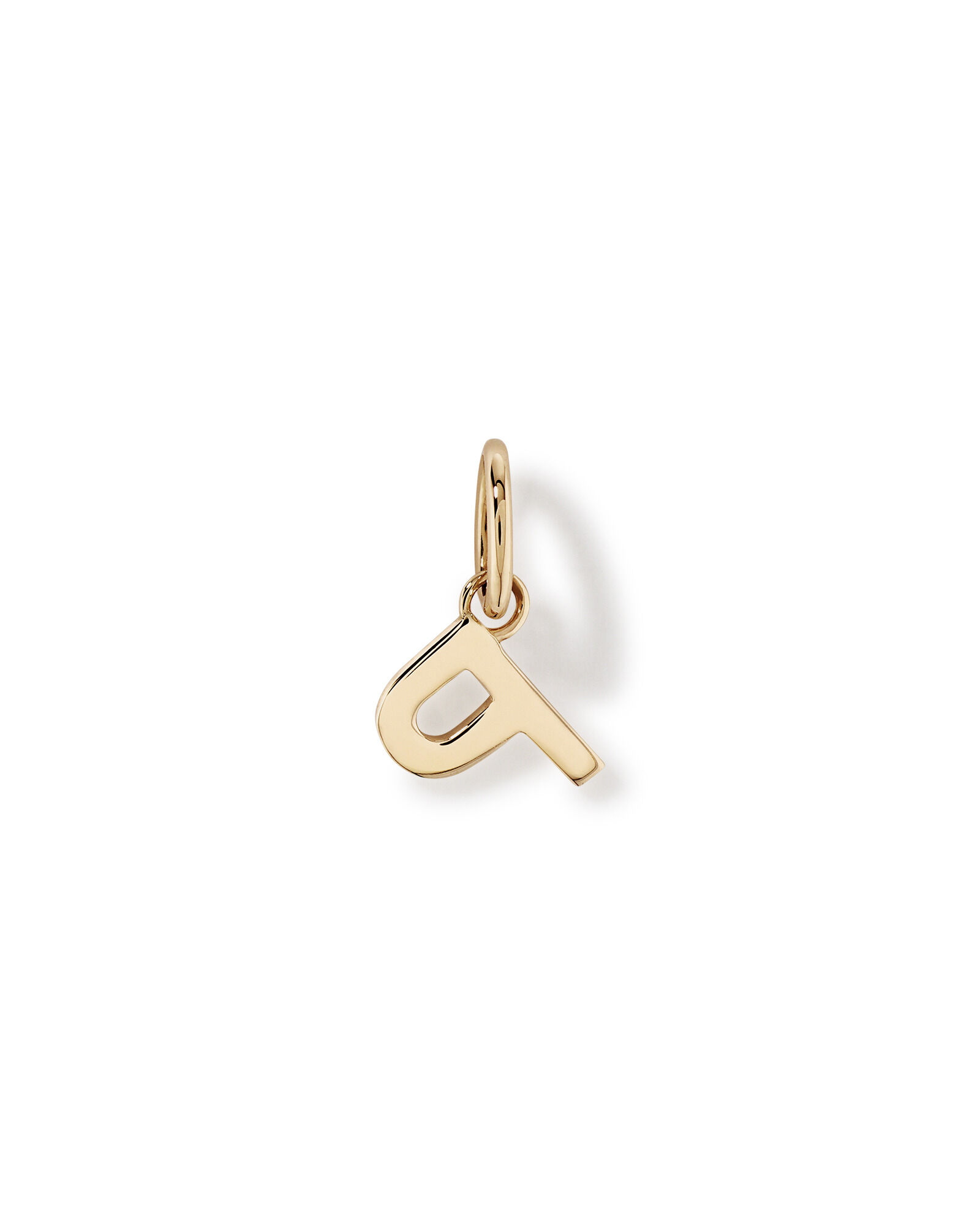 Letter P Initial Pendant in 10kt Yellow Gold