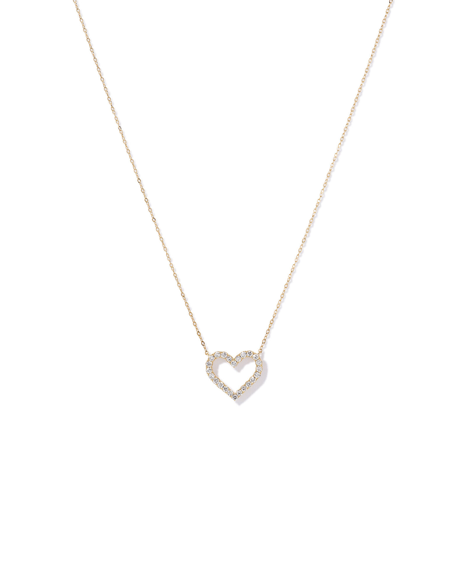 0.50 Carat TW Diamond Ethereal Heart Pendant in 10kt Yellow Gold