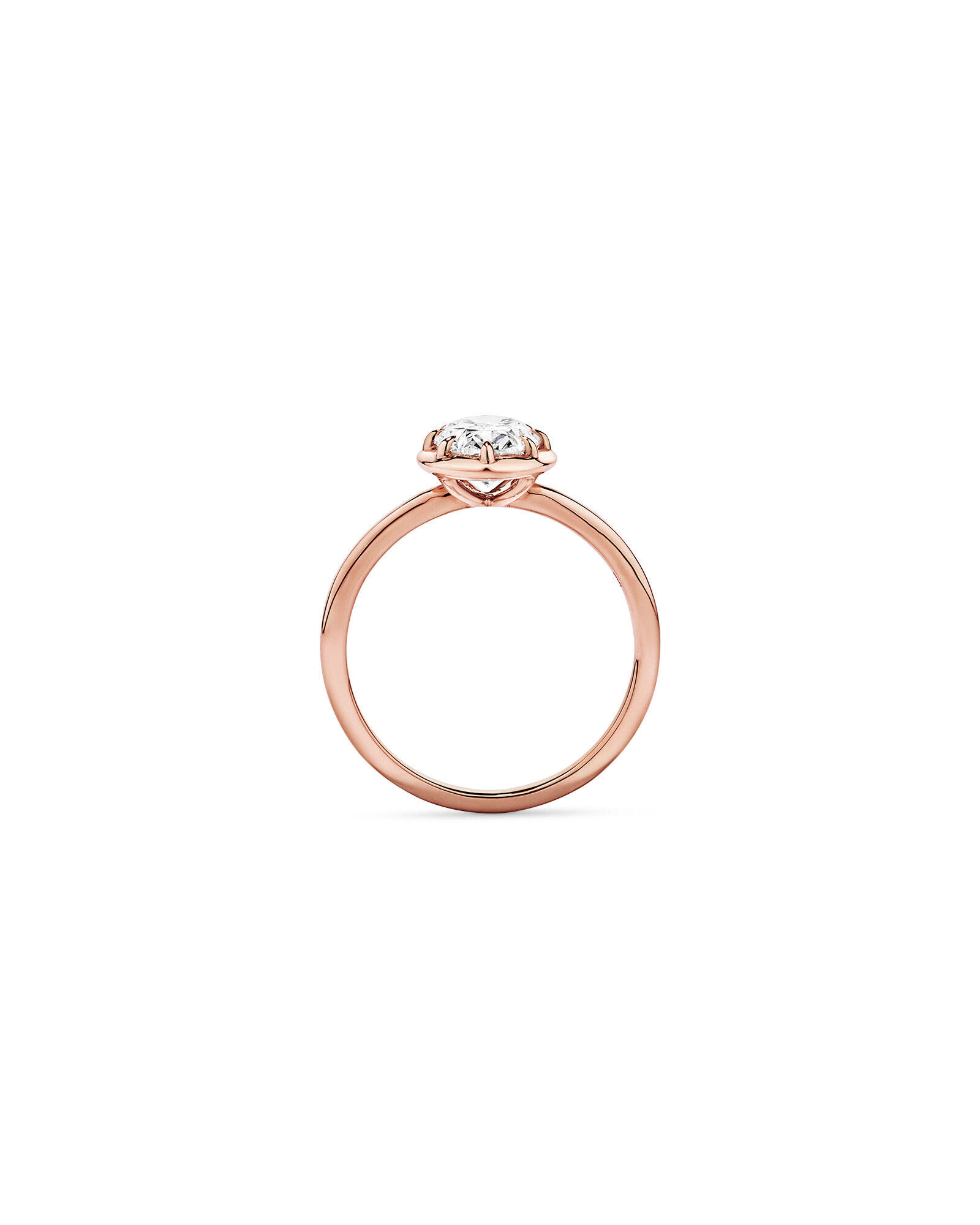1.50TW Oval Laboratory-Grown Diamond Solitaire Ring in 14kt Rose Gold