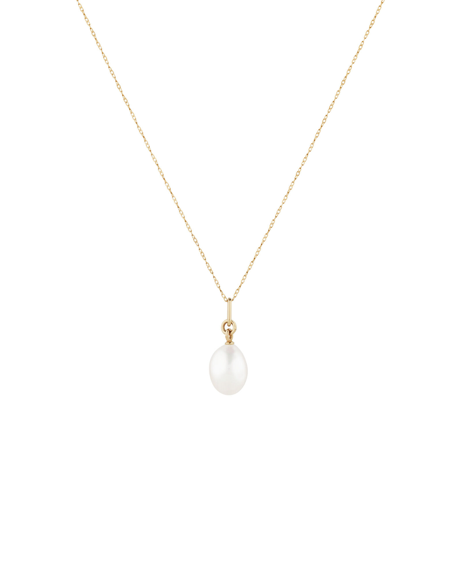 Pendant with Cultured Freshwater Baroque Pearl in 10kt Yellow Gold