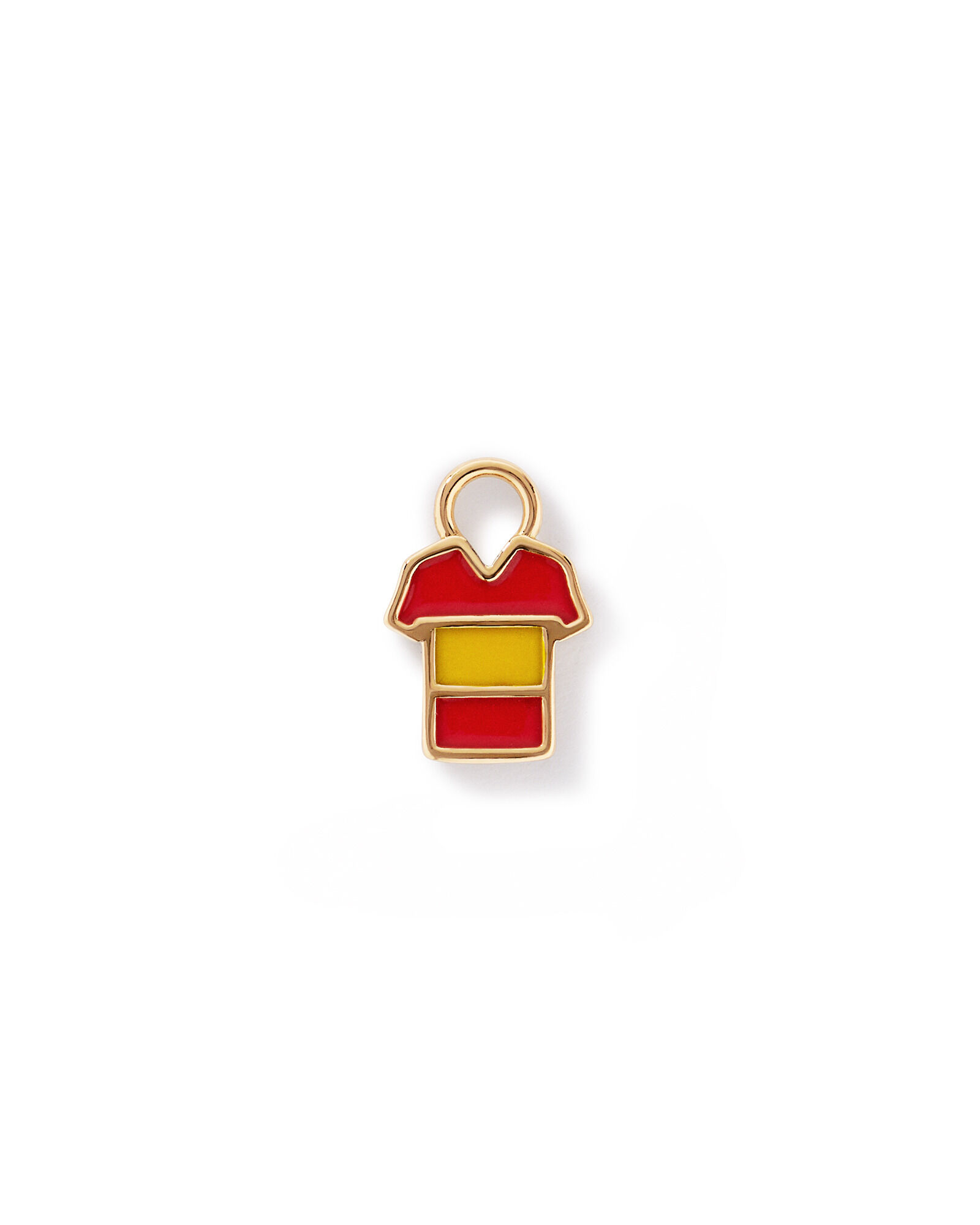 Spain Jersey Earring Charm in 18Kt Vermeil