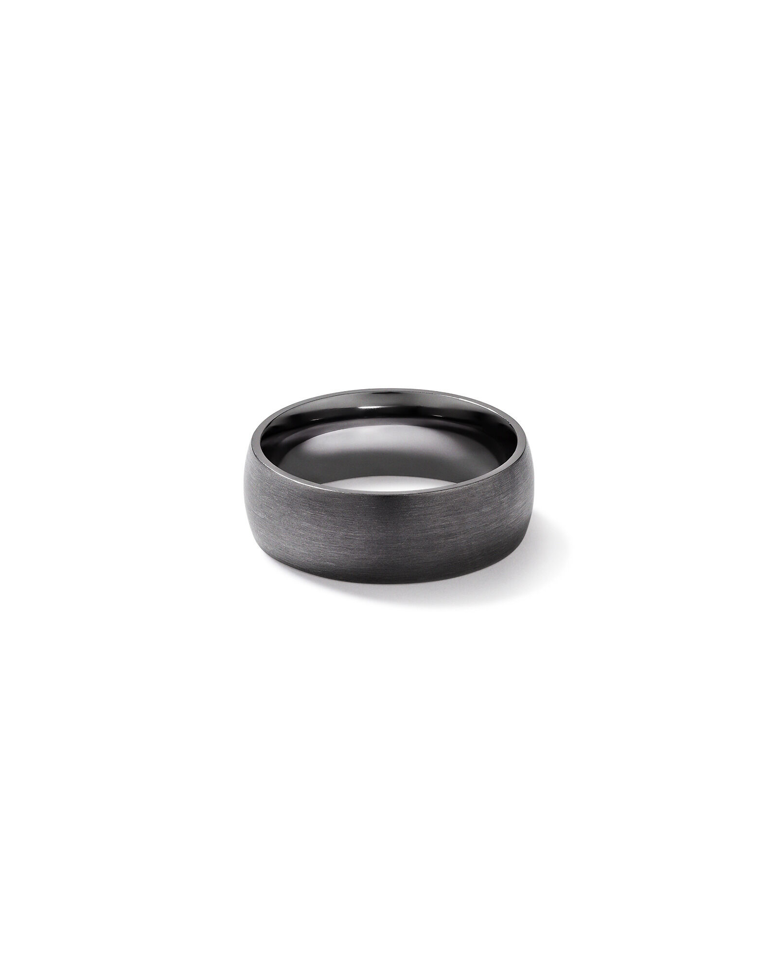 8mm Brushed Dome Wedding Band in Tantalum