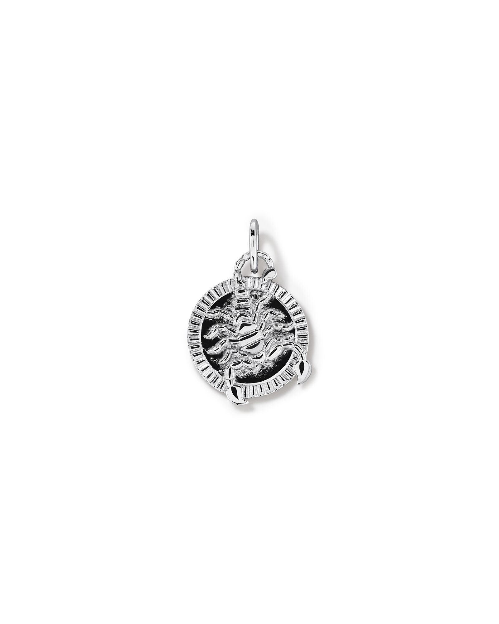 Diamond Accent Scorpio Zodiac Pendant in Sterling Silver