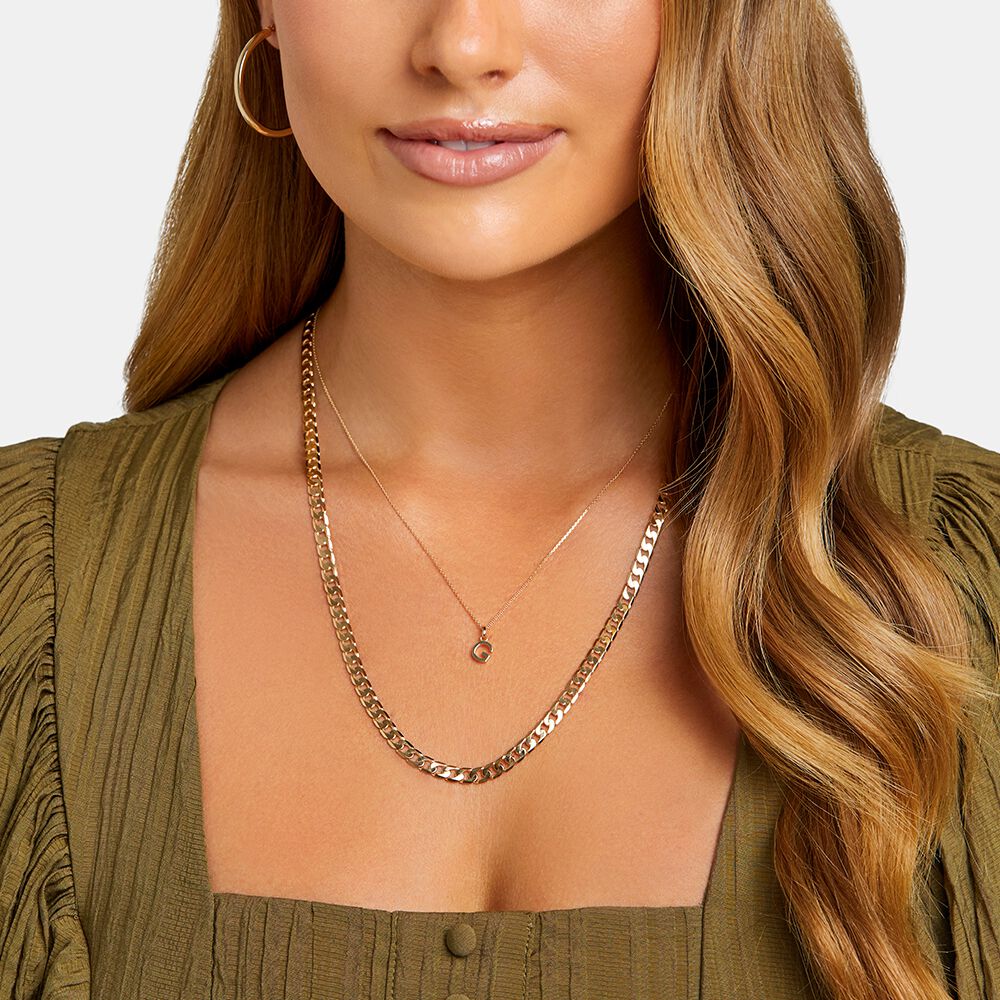 G Initial Pendant in 10kt Yellow Gold