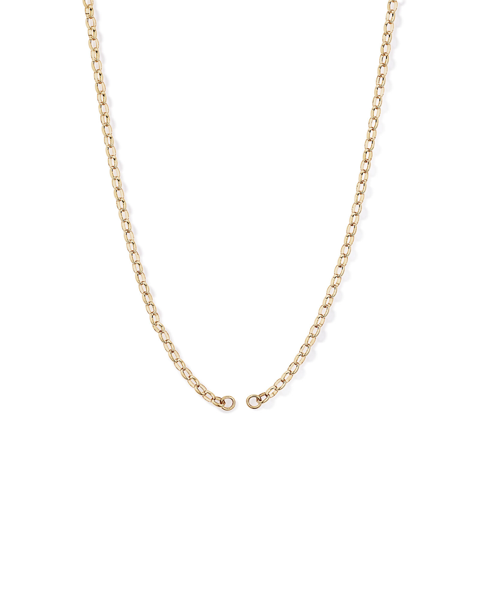 50cm (20") Oval Belcher Chain in 10kt Yellow Gold